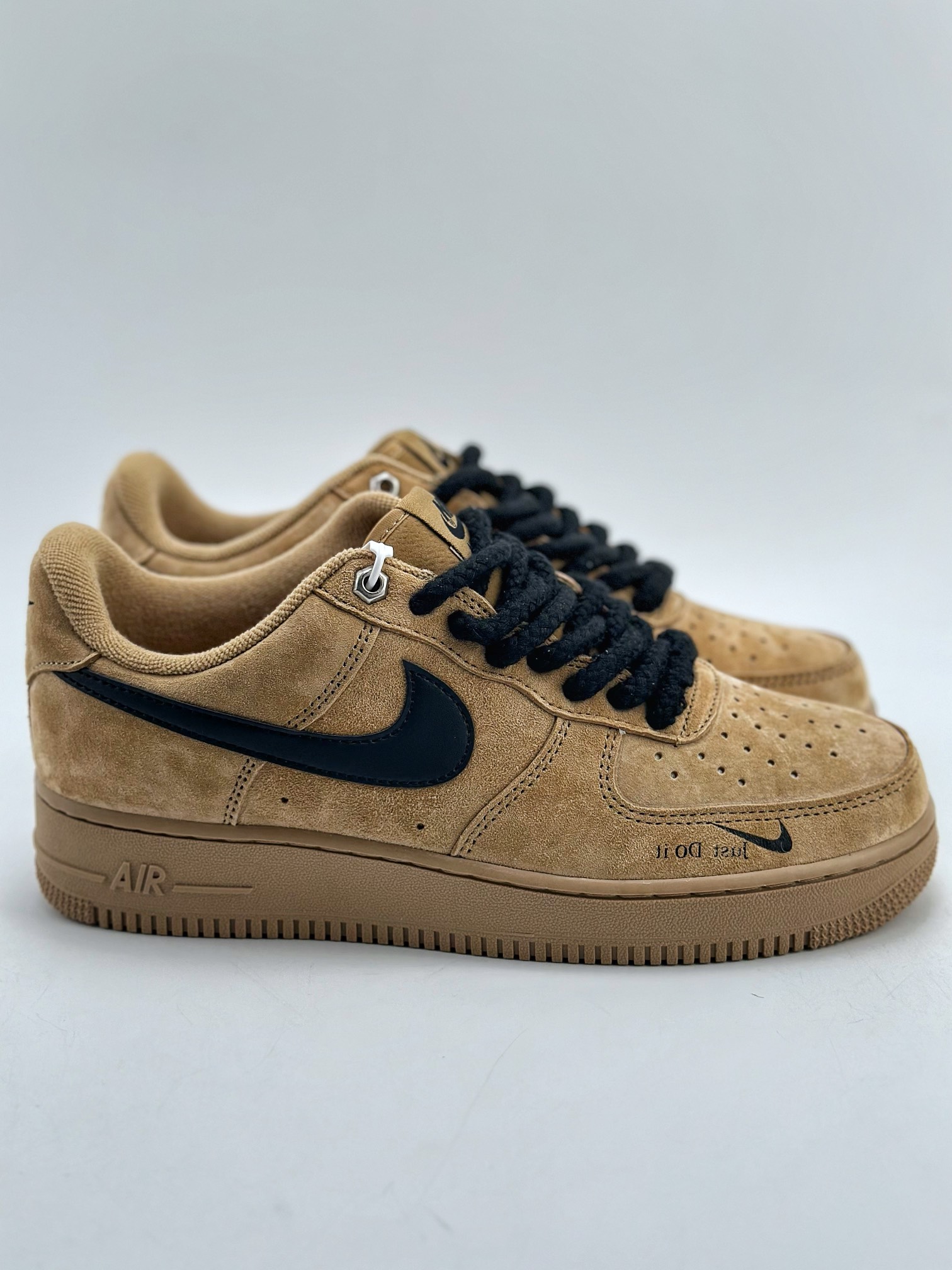 Nike Air Force 1 Low 07 Brown and Black Hemp Rope