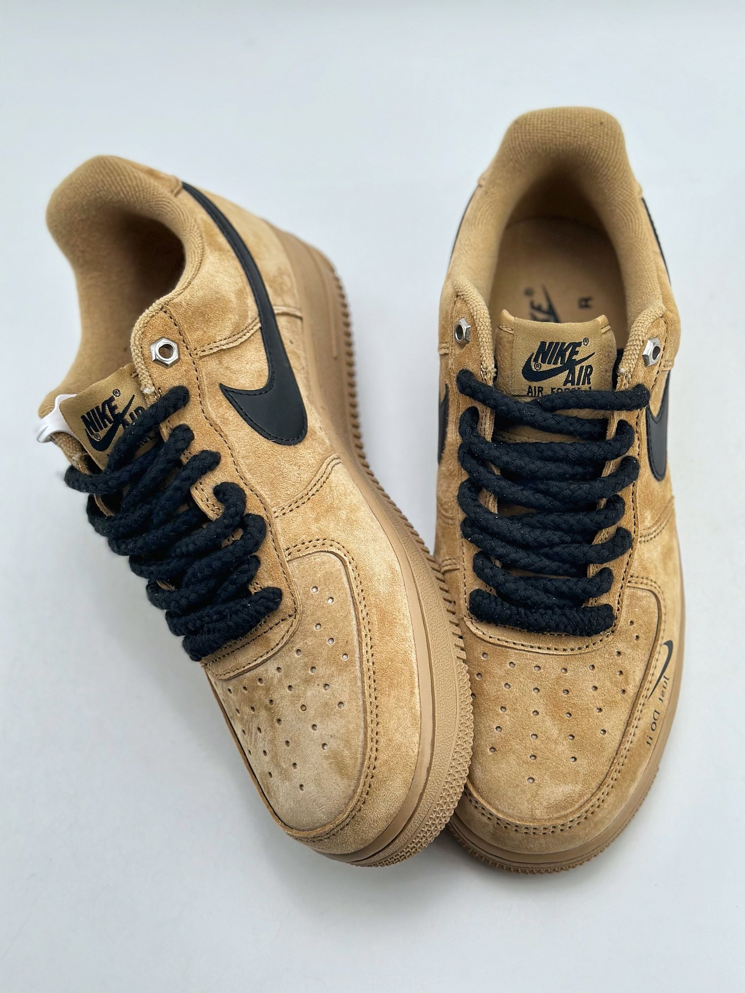 Nike Air Force 1 Low 07 Brown and Black Hemp Rope