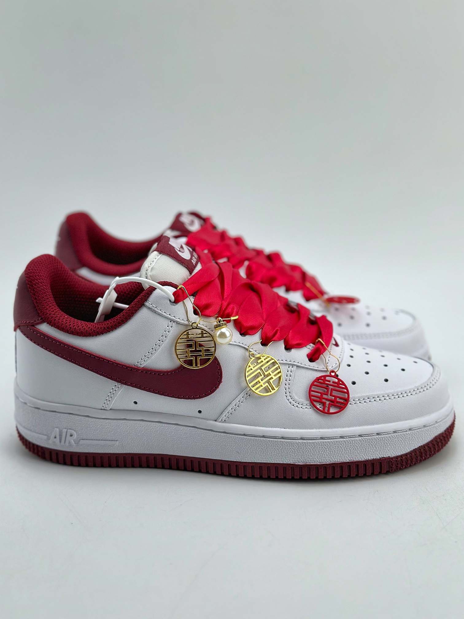 200 Nike Air Force 1 Low 07 中国红 婚鞋 FV5948-105