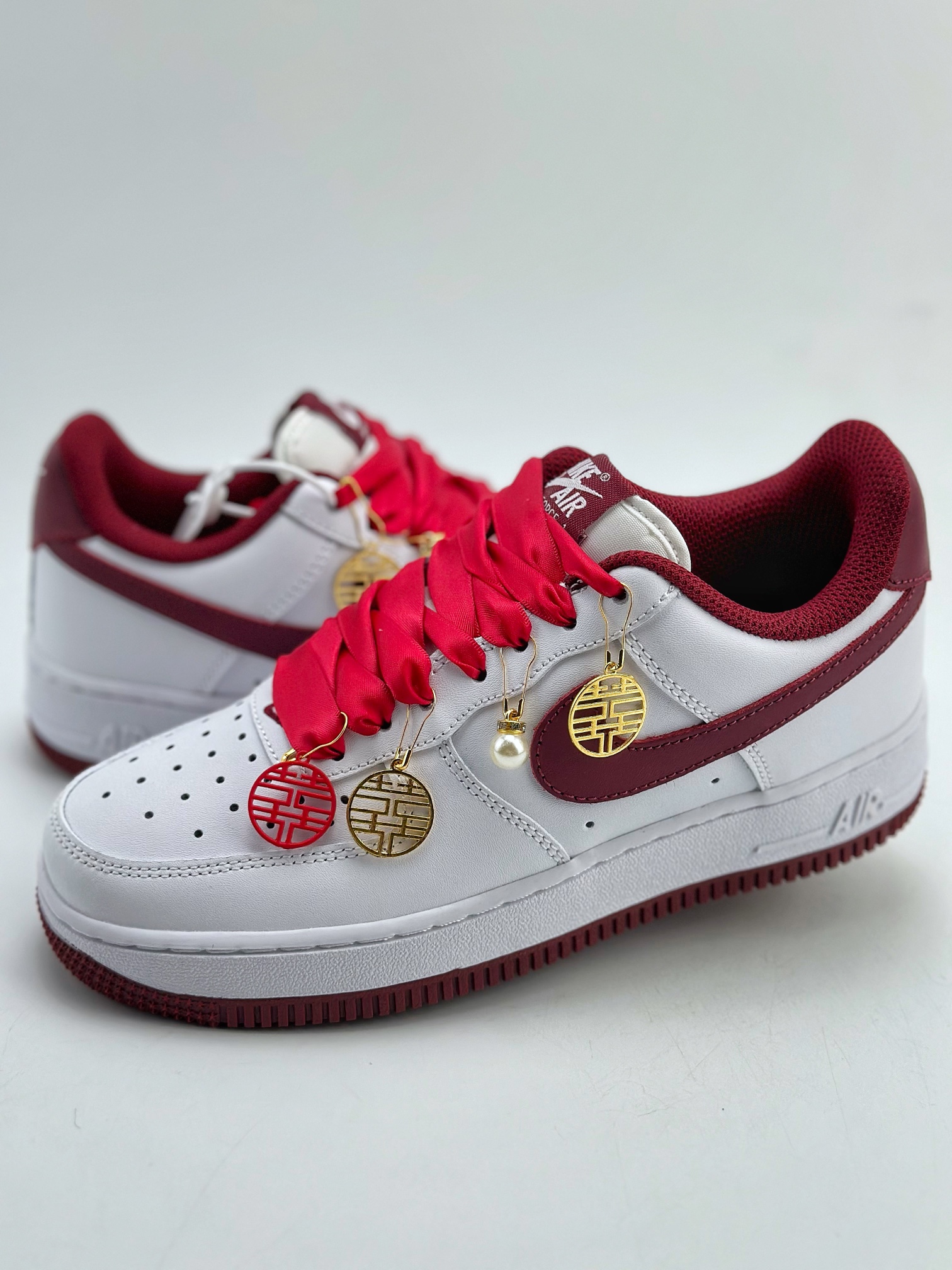 200 Nike Air Force 1 Low 07 中国红 婚鞋 FV5948-105