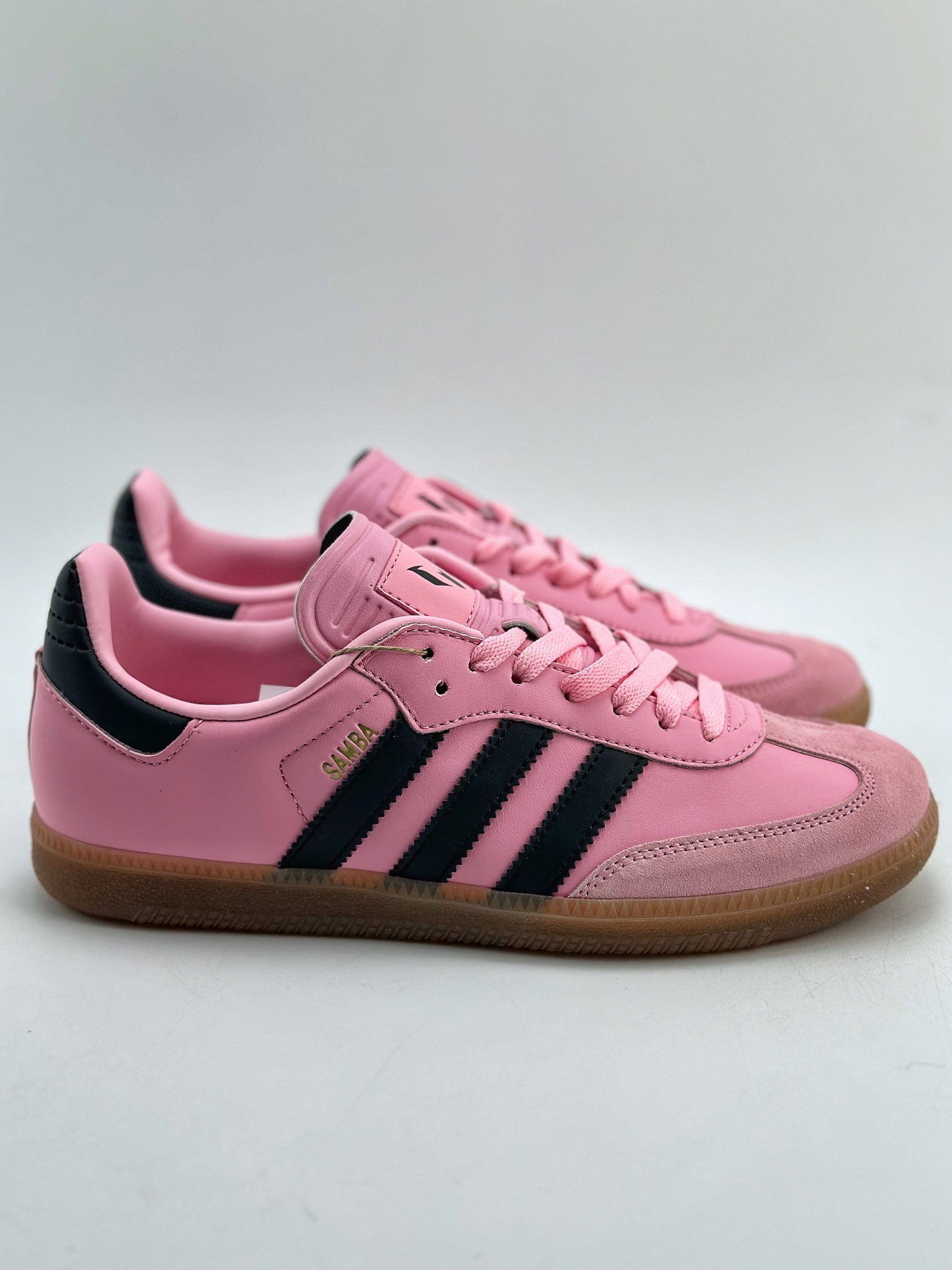 200 adidas originals Samba OG x INTER MIAMI CF 粉黑  IH8158