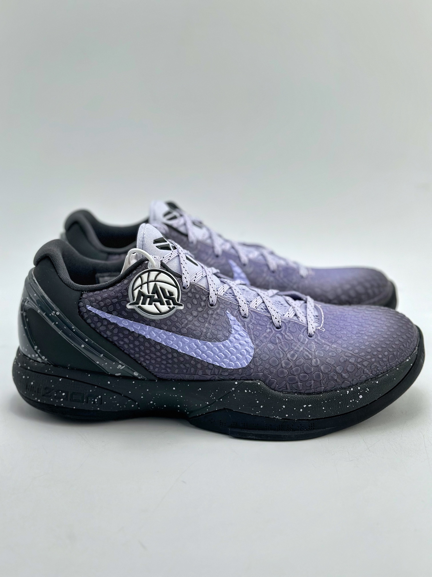 The pure original version of NK KOBE 6 Kobe 6th generation ”EYBL” black and purple men's actual basketball shoes DM2825-001