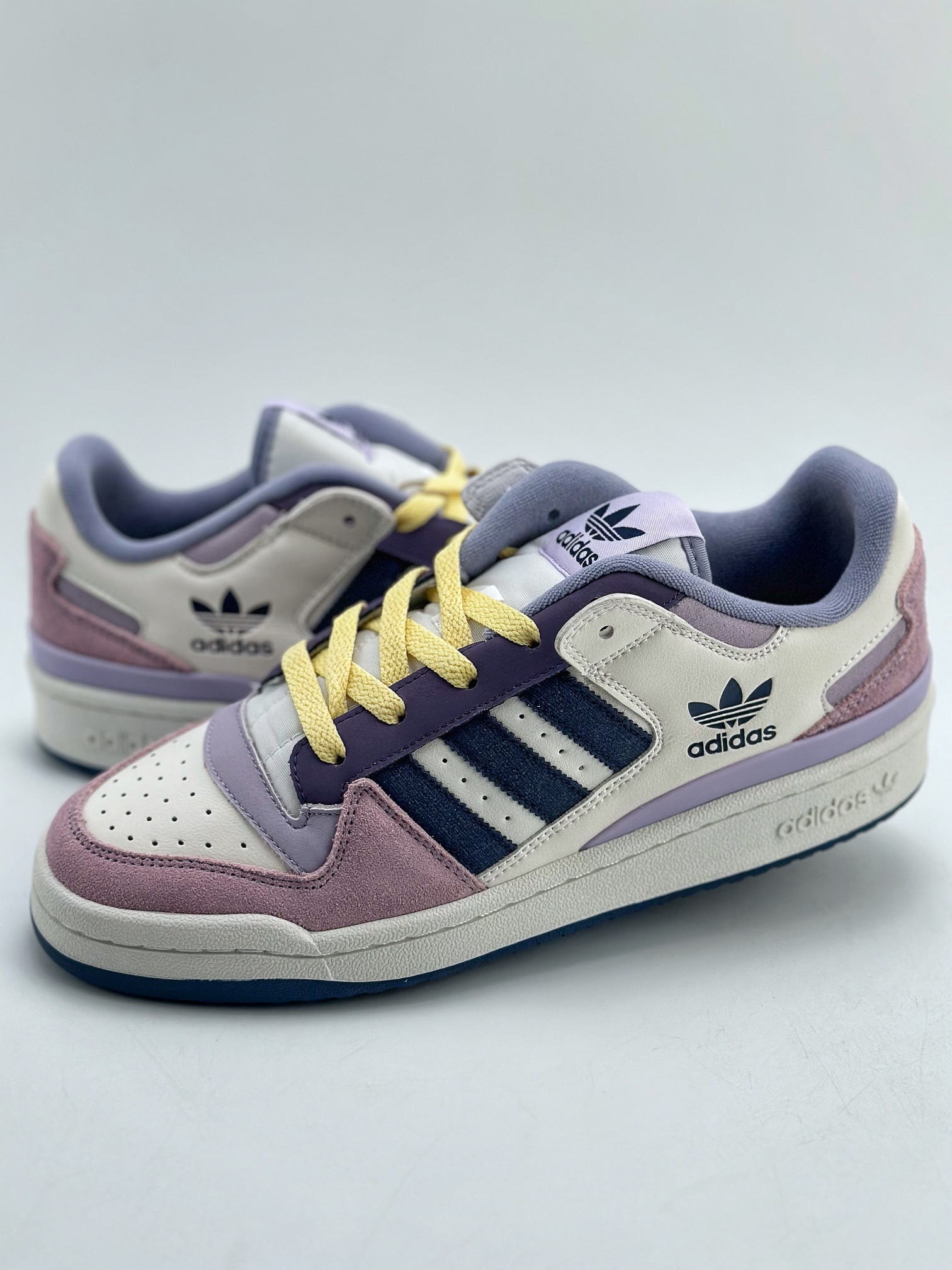 海外渠道版 原盒原标 Adidas Forum Low CL 三叶草低邦经典魔术贴复古板鞋  ID62666C