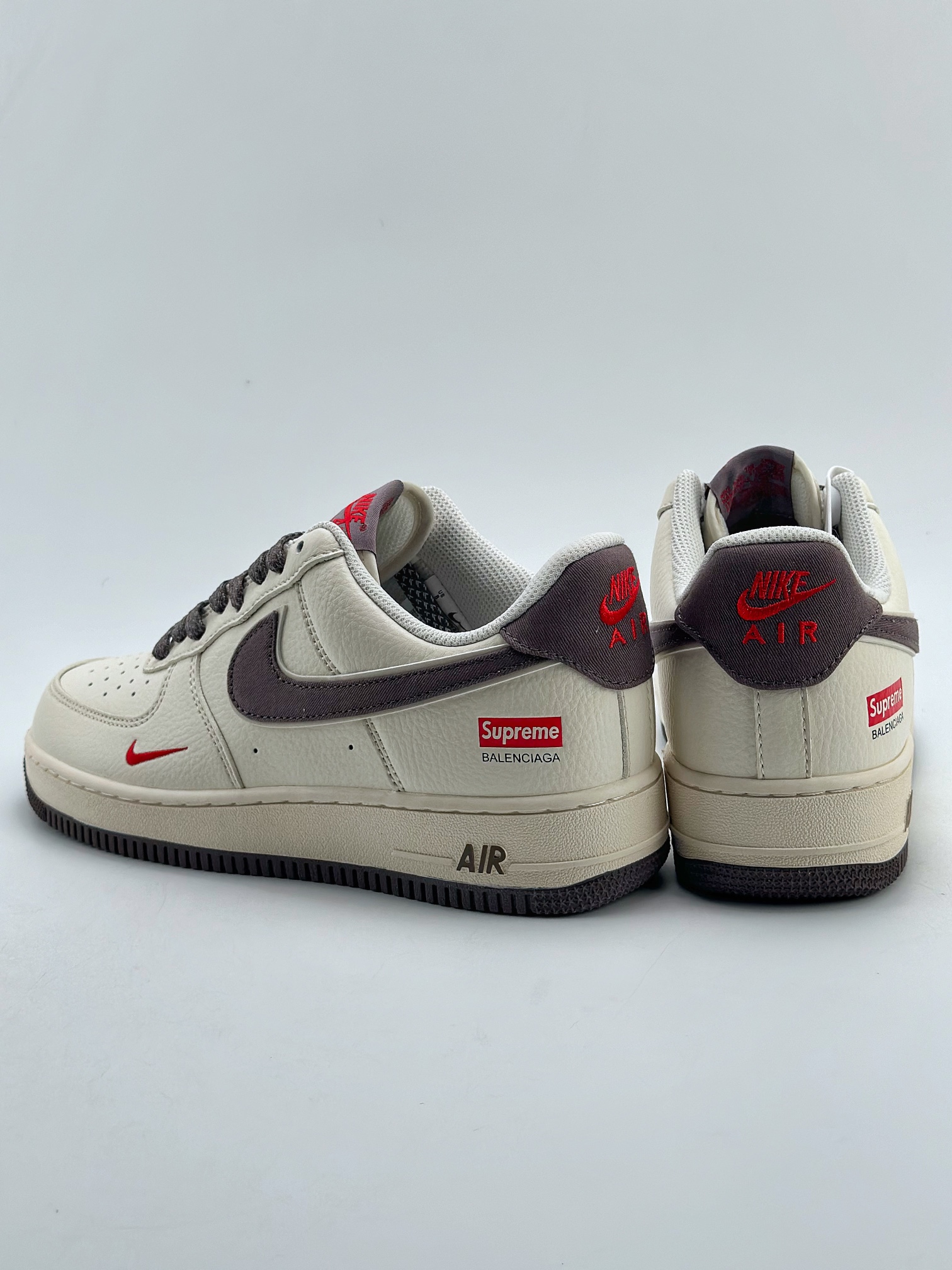 220 Nike Air Force 1 Low 07 x Supreme x Balenciaga 白棕满天星