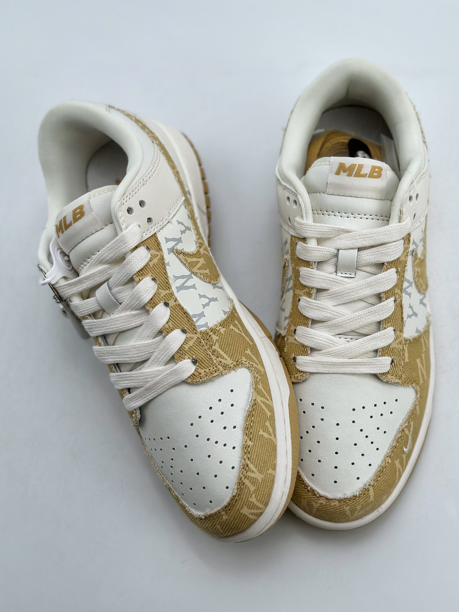 280 Nike SB Dunk Low x MLB 白黄牛仔印花 DQ1098-346