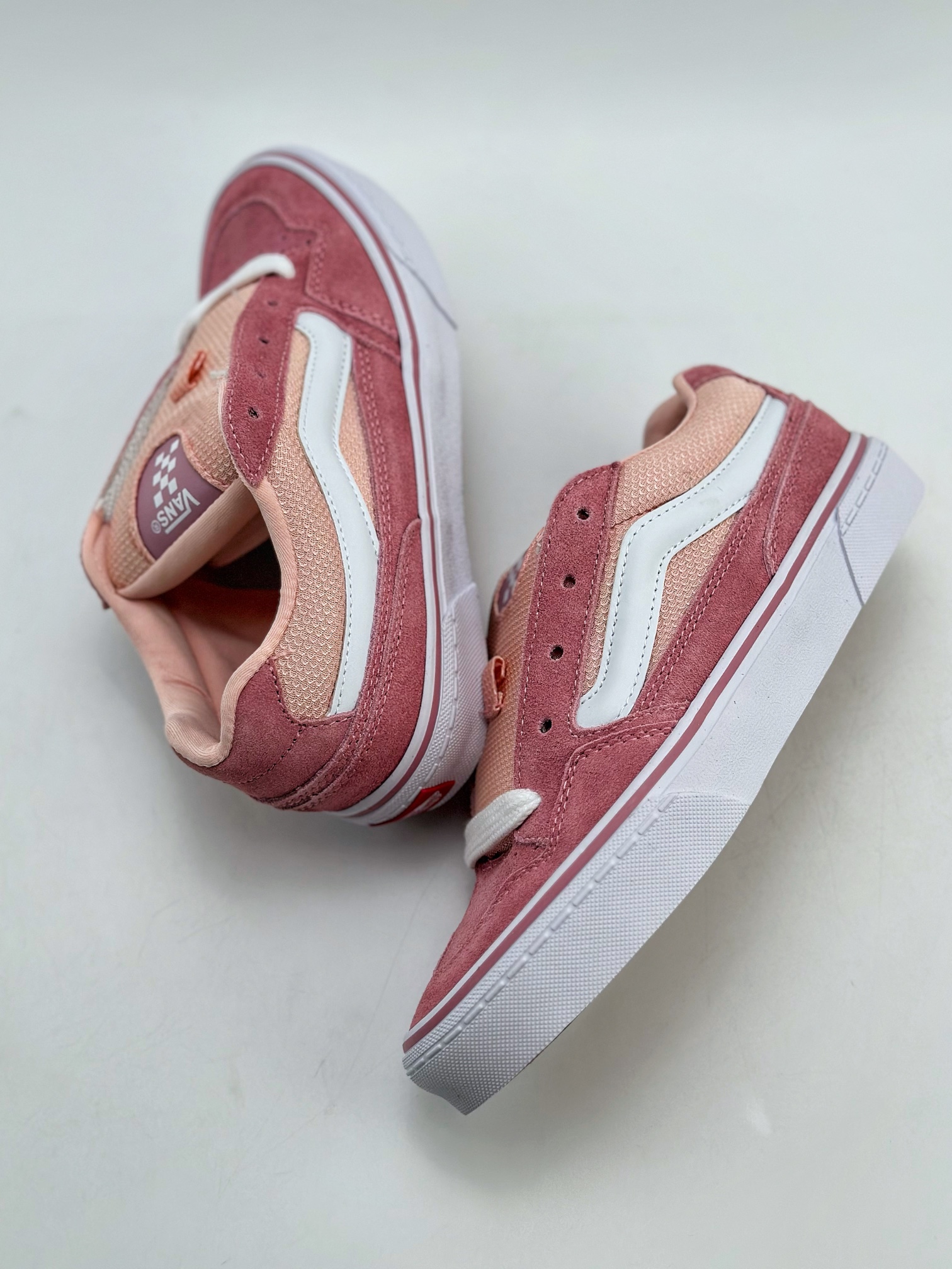 160 Vans Classics Knu Skool 粉白厚鞋舌面包鞋 Vans超火的土豆鞋