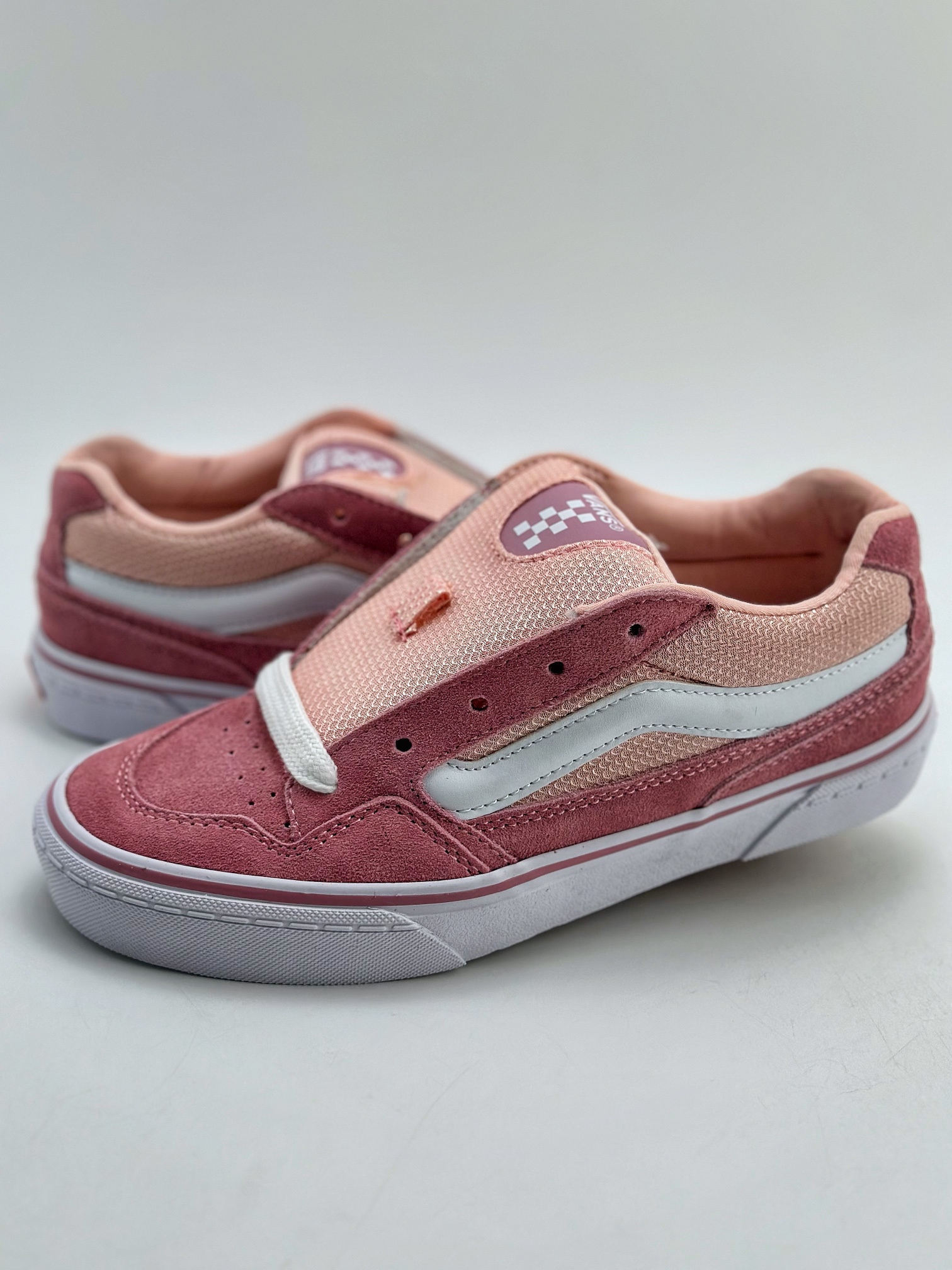 160 Vans Classics Knu Skool 粉白厚鞋舌面包鞋 Vans超火的土豆鞋