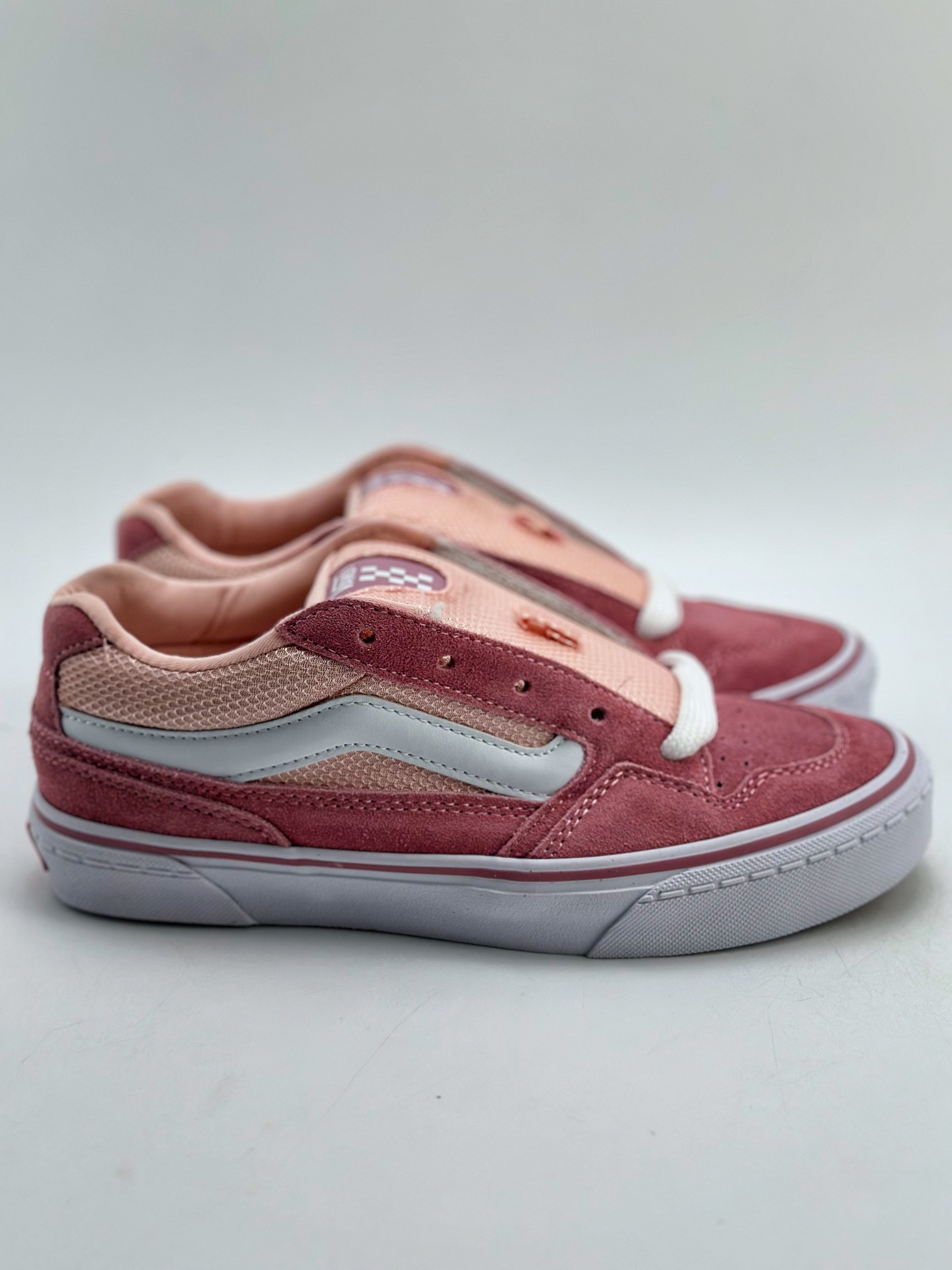 160 Vans Classics Knu Skool 粉白厚鞋舌面包鞋 Vans超火的土豆鞋