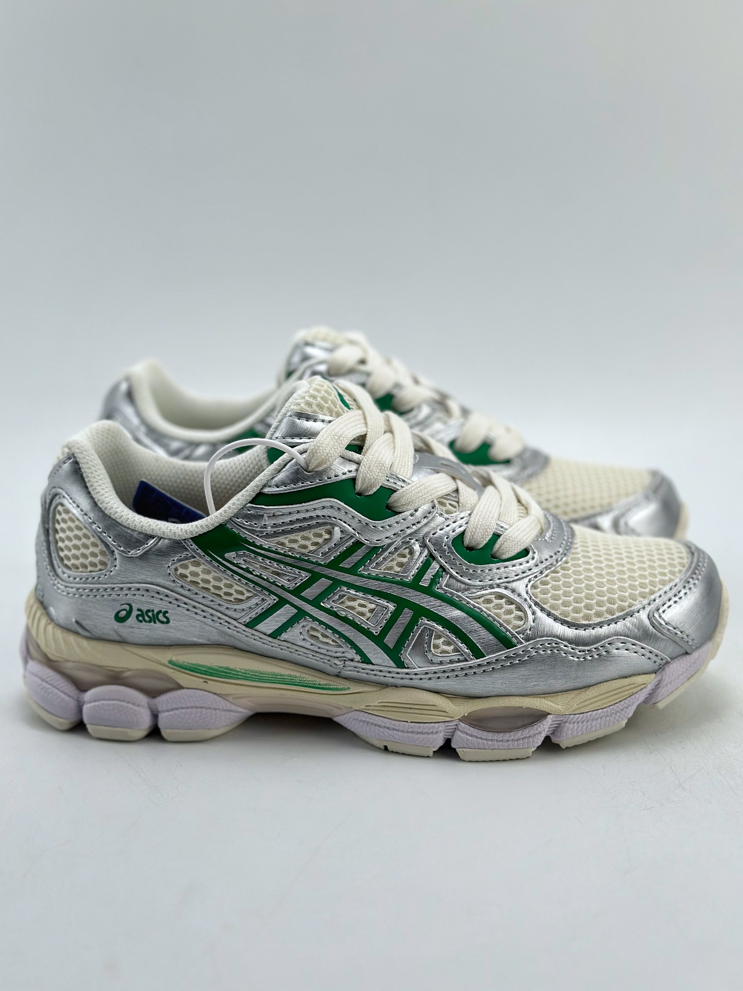 200 Asics Gel-NYC 纯原版本 白绿 亚瑟士运动休闲透气专业跑鞋  1201A971-200