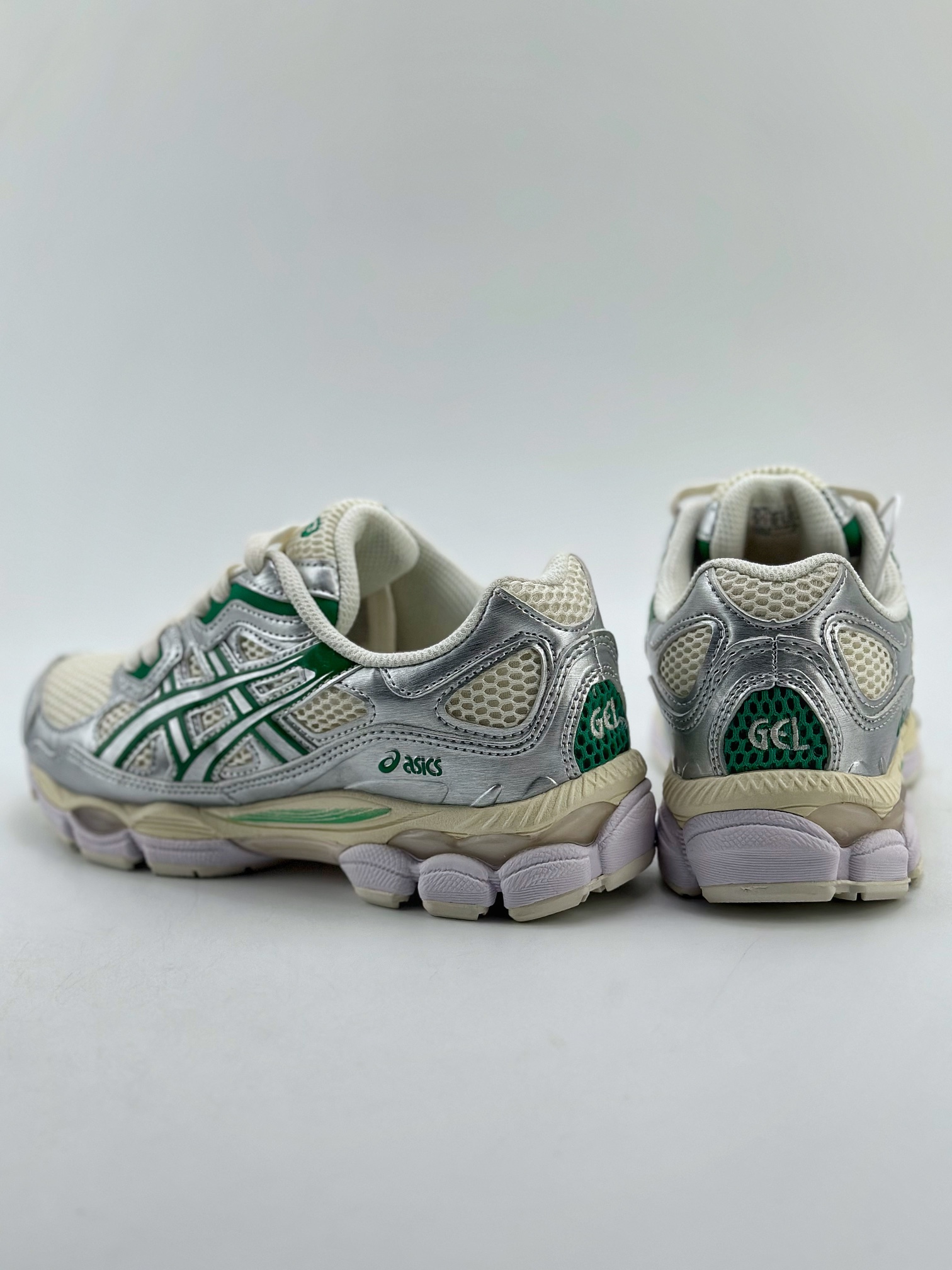 200 Asics Gel-NYC 纯原版本 白绿 亚瑟士运动休闲透气专业跑鞋  1201A971-200