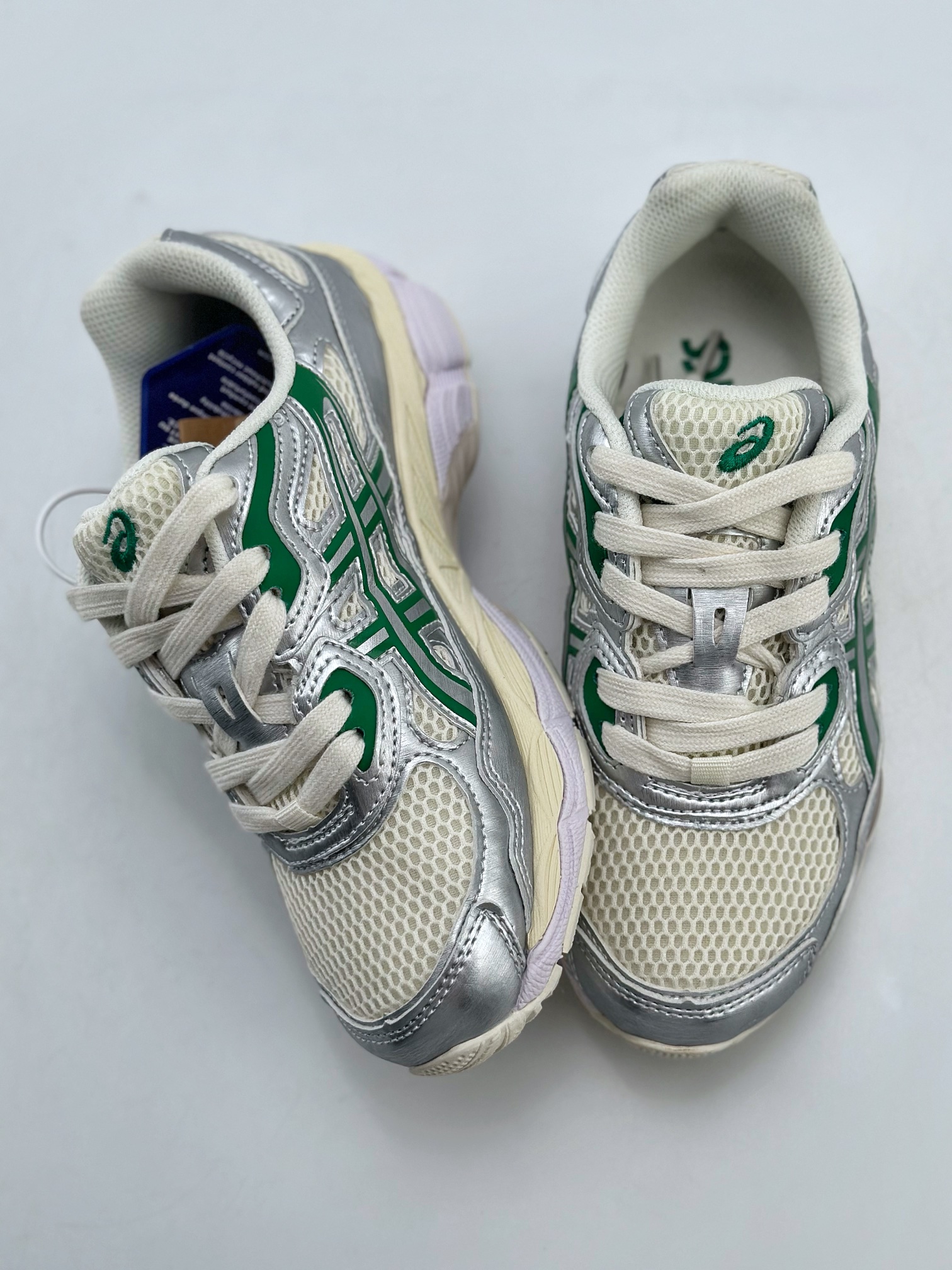 200 Asics Gel-NYC 纯原版本 白绿 亚瑟士运动休闲透气专业跑鞋  1201A971-200