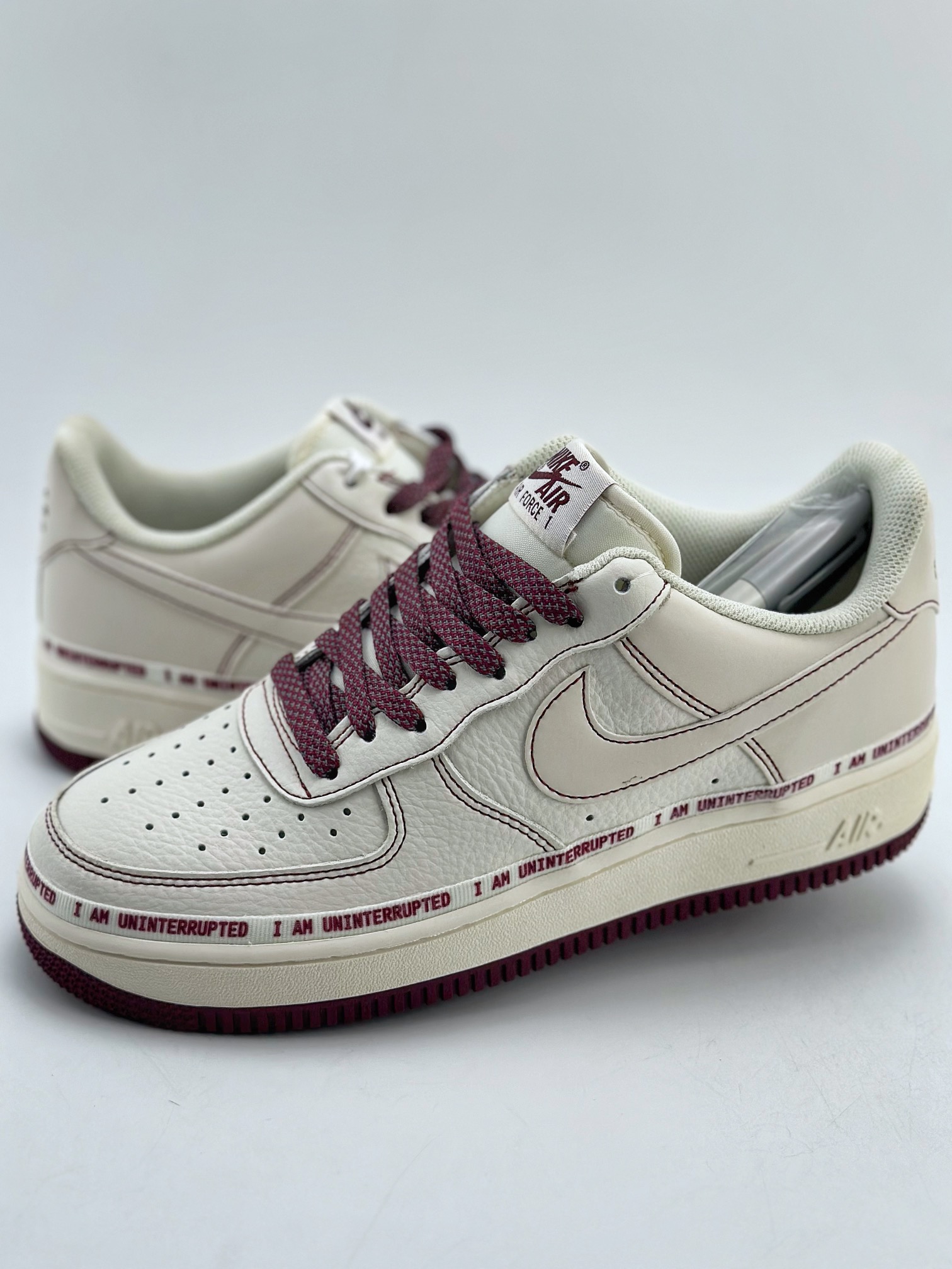 200 Nike Air Force 1 Low 07 x Uninterrupted “酒红签名涂鸦”满天星 HL6959-887