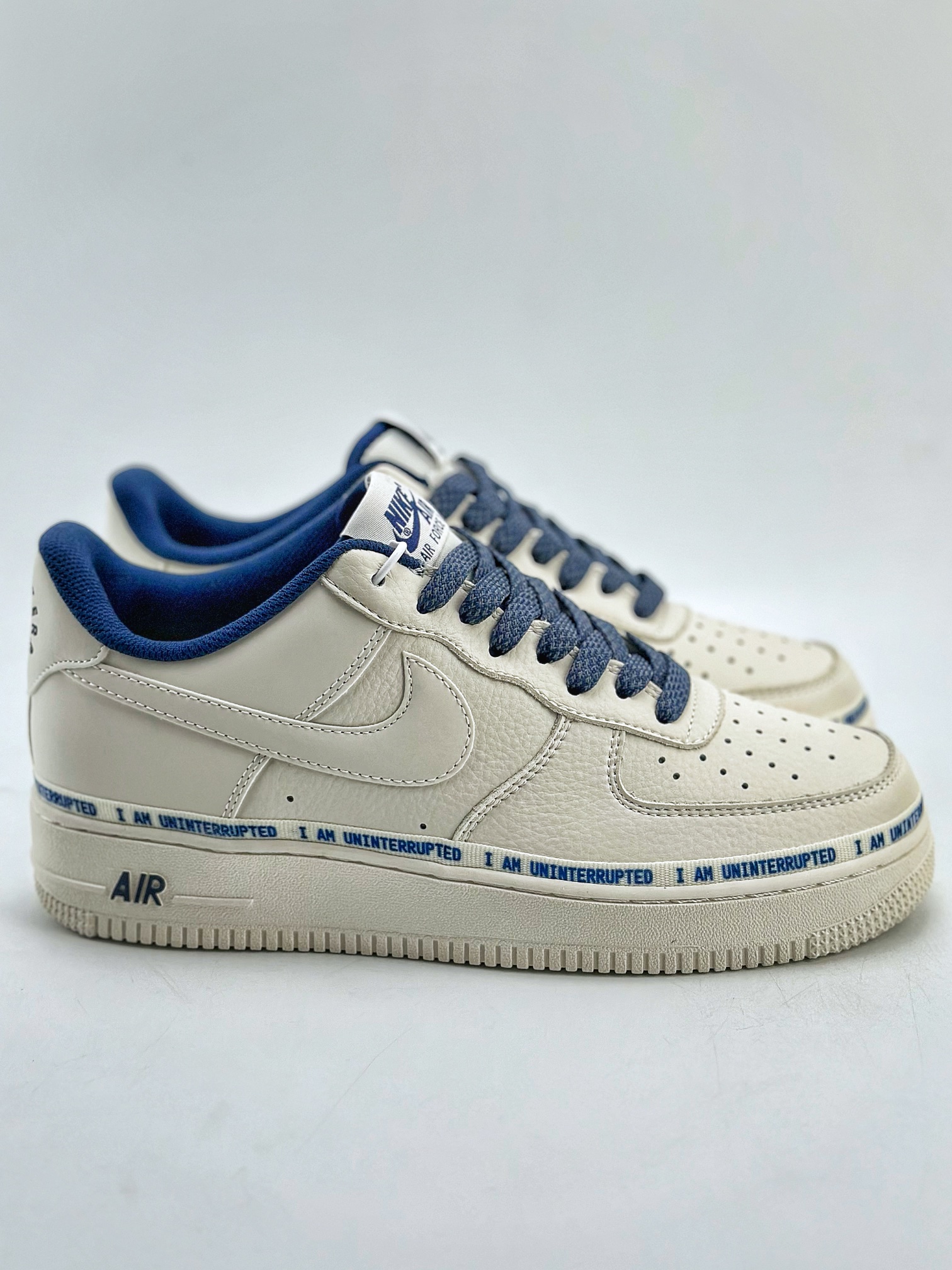 200 Nike Air Force 1 Low 07 x Uninterrupted "MORE THAN" 白蓝签名涂鸦3M NU6602-301