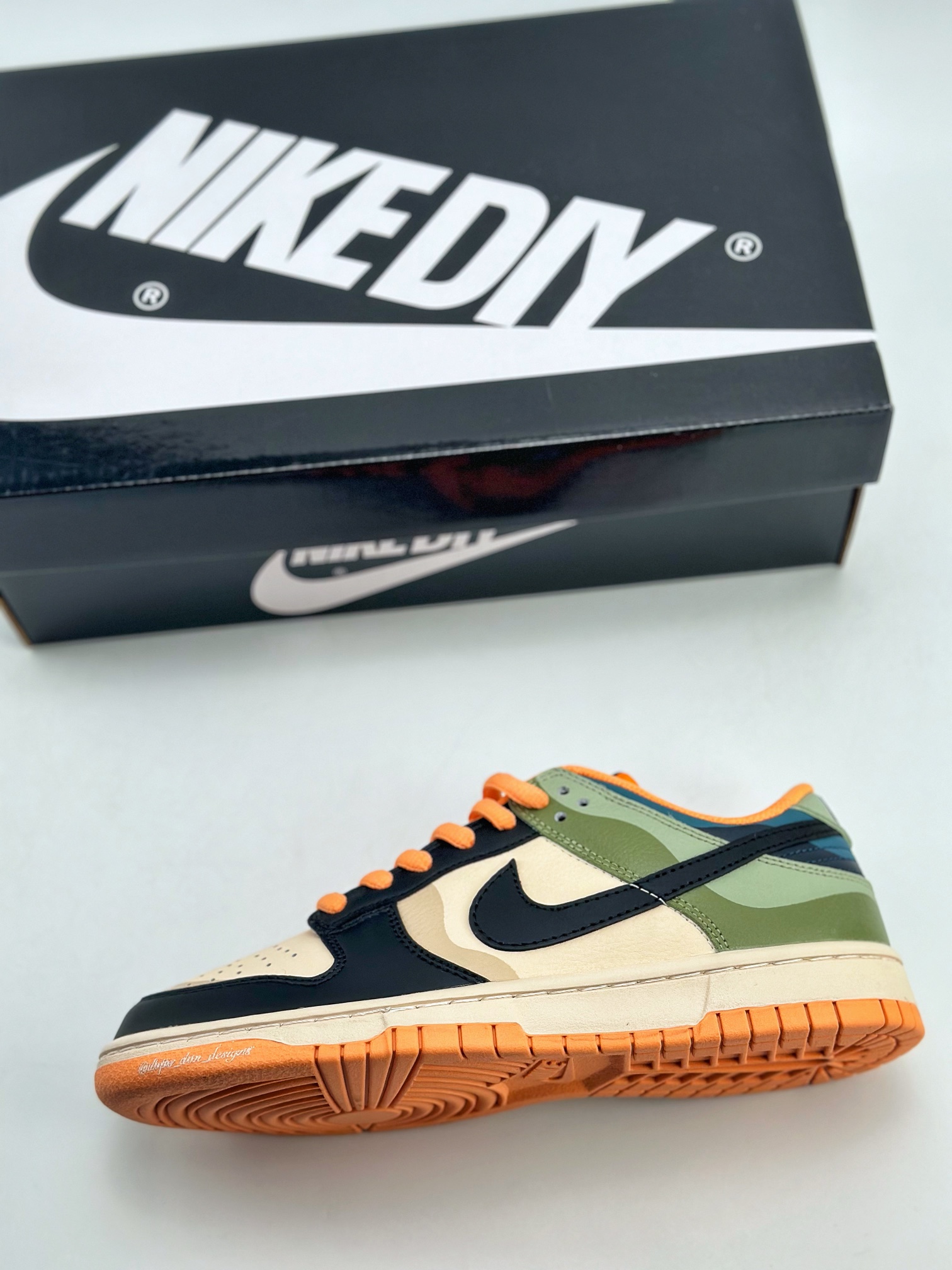 170 NIKE SB Dunk Low 定制黑粉迷彩 MD3271-092