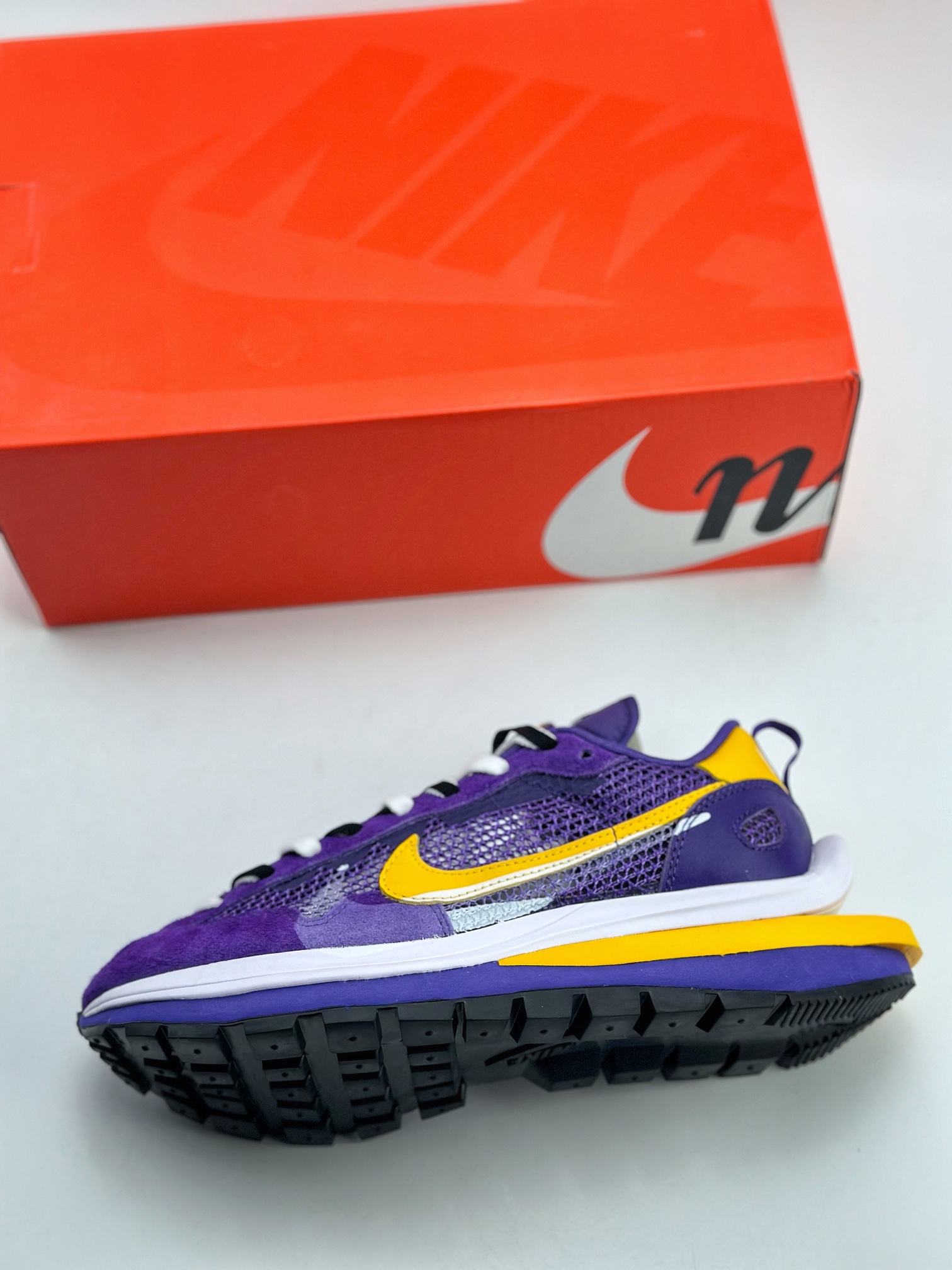 240 Sacai x NIKE VAPORWAFFLE 紫金 联名解构走秀款 CV1363-104