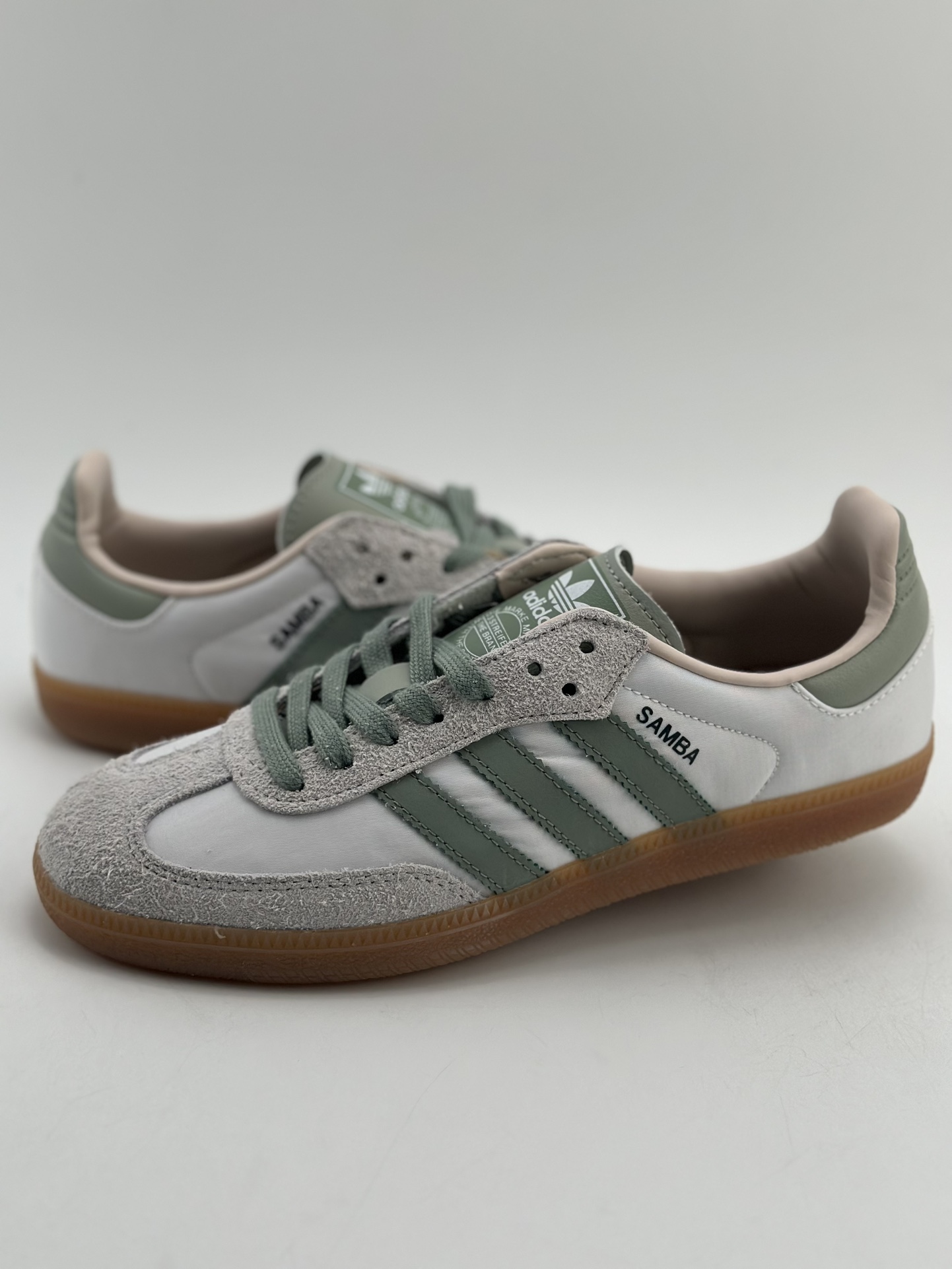 180 adidas originals Samba OG 抹茶白绿  ID0492