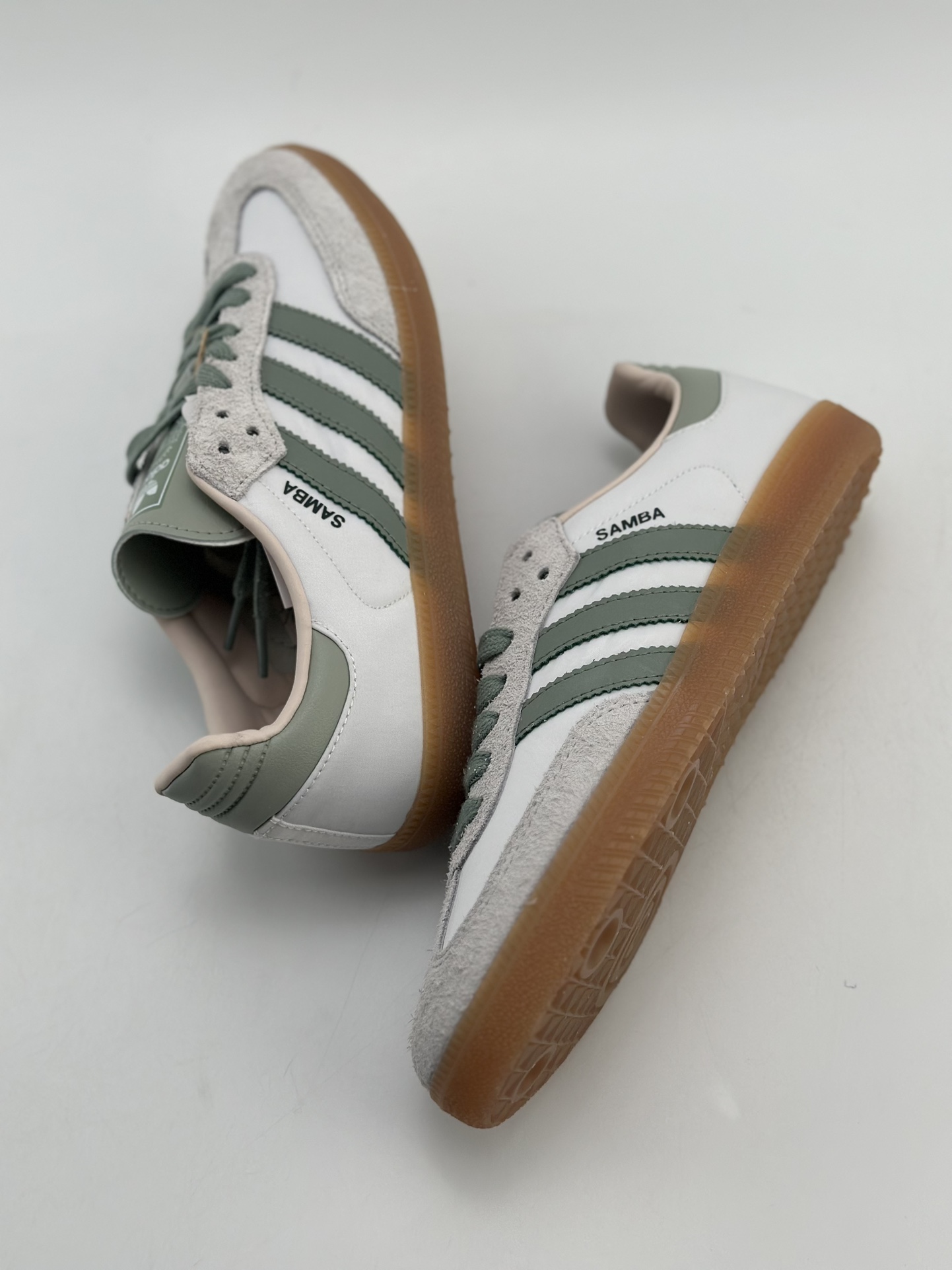 180 adidas originals Samba OG 抹茶白绿  ID0492