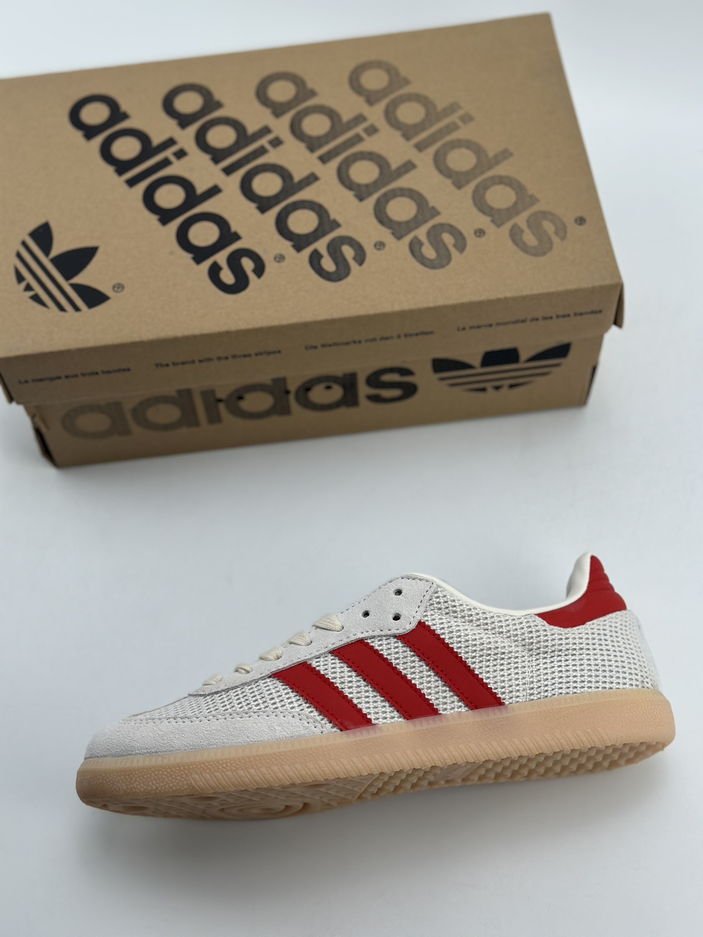 180 adidas originals Samba OG 白红  IG1380