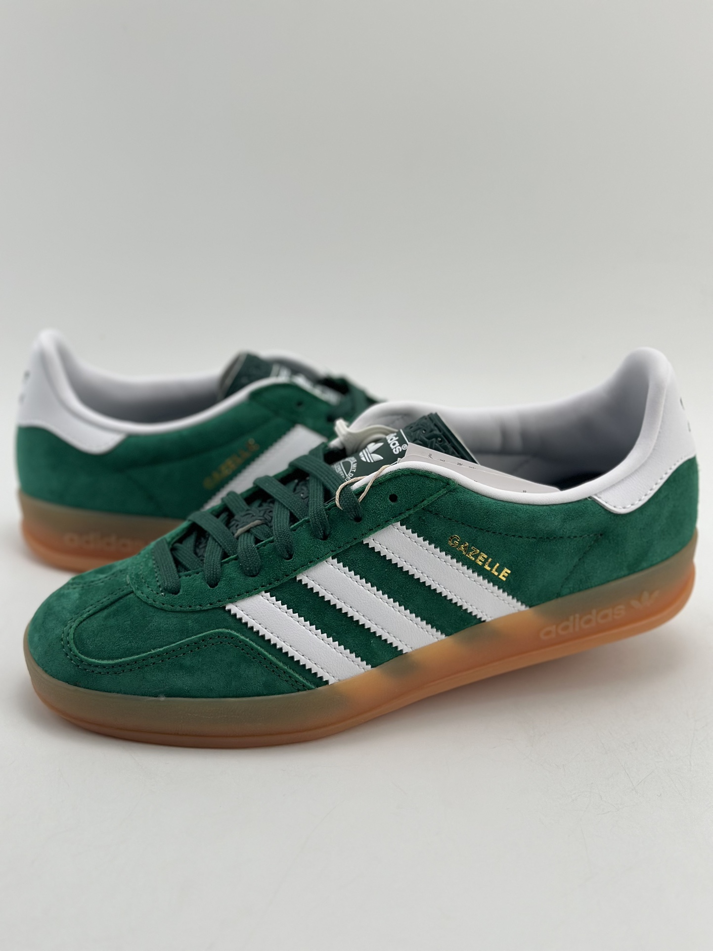 200 adidas Originals Gazelle INdoor 三叶草休闲防滑耐磨低帮板鞋  IG1596