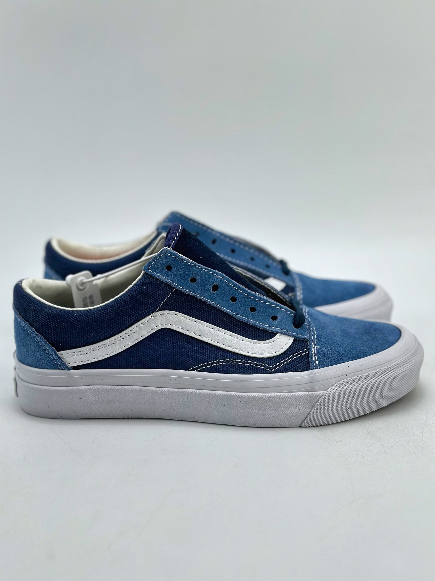 150 Vans OTW Old Skool 36蓝黑拼色情侣鞋板鞋