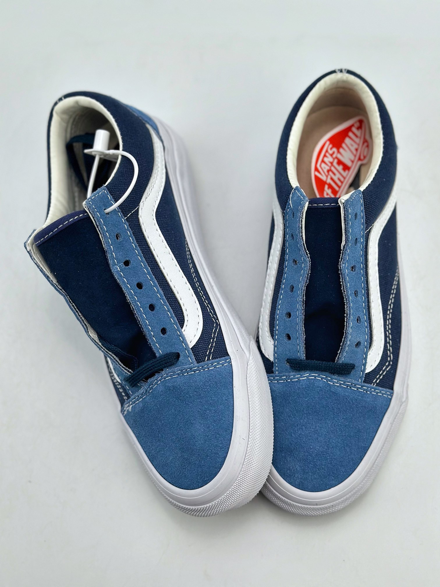 150 Vans OTW Old Skool 36蓝黑拼色情侣鞋板鞋