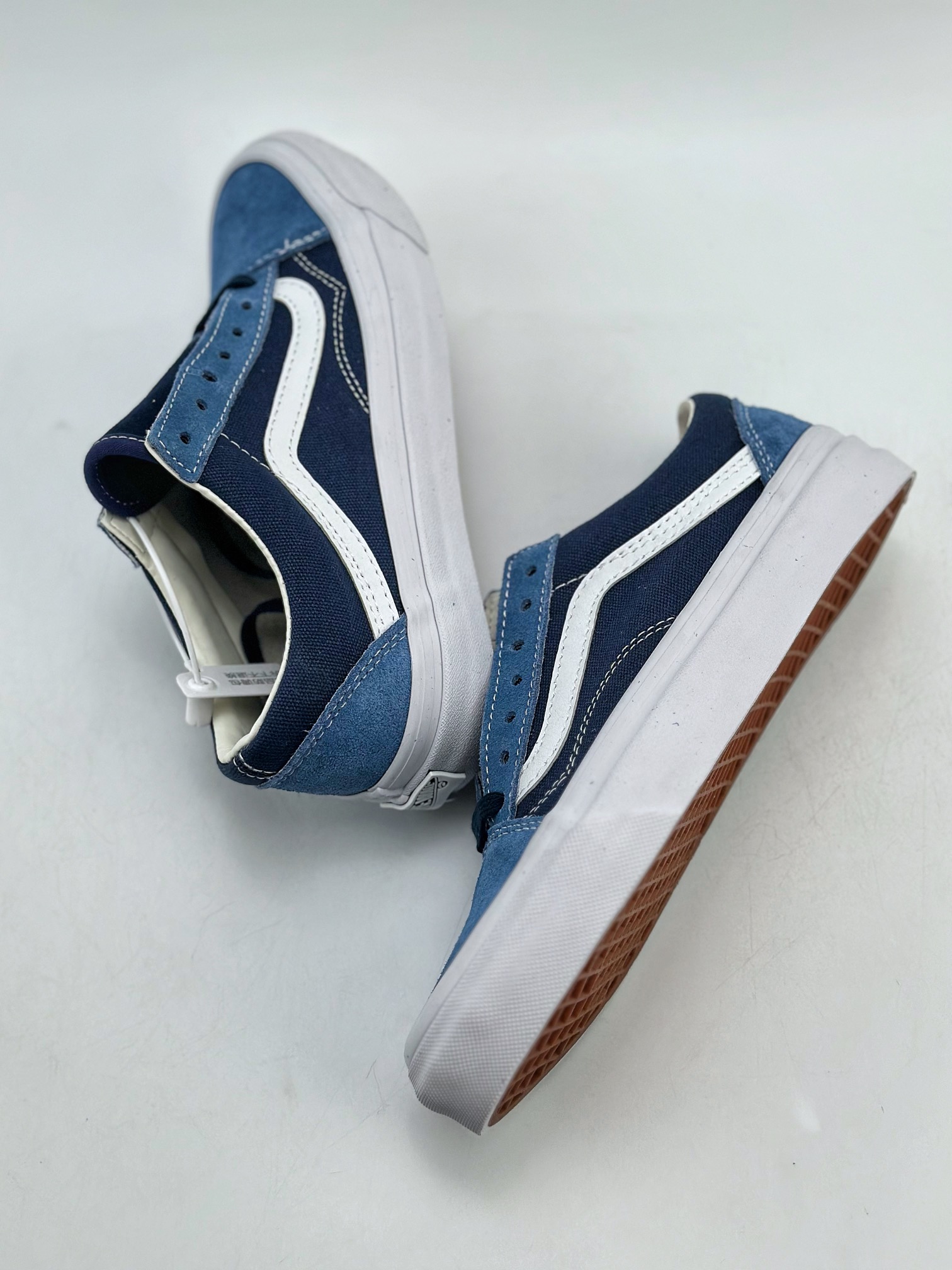 150 Vans OTW Old Skool 36蓝黑拼色情侣鞋板鞋