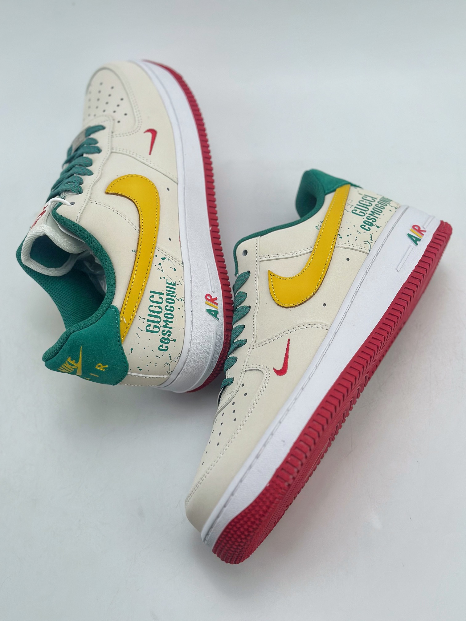 120 Nike Air Force 1 Low 07 x GUCCI 白黄绿 HX123-002