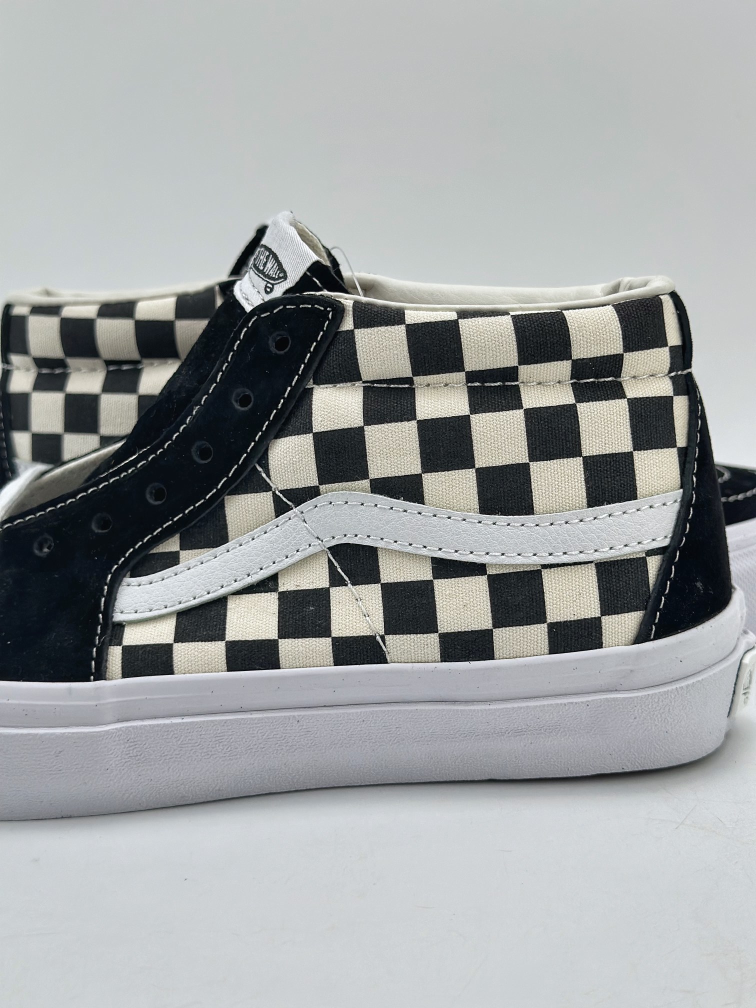 140 Vans范斯官方 OTW Sk8-Mid Reissue 83 黑白棋盘格中帮板鞋