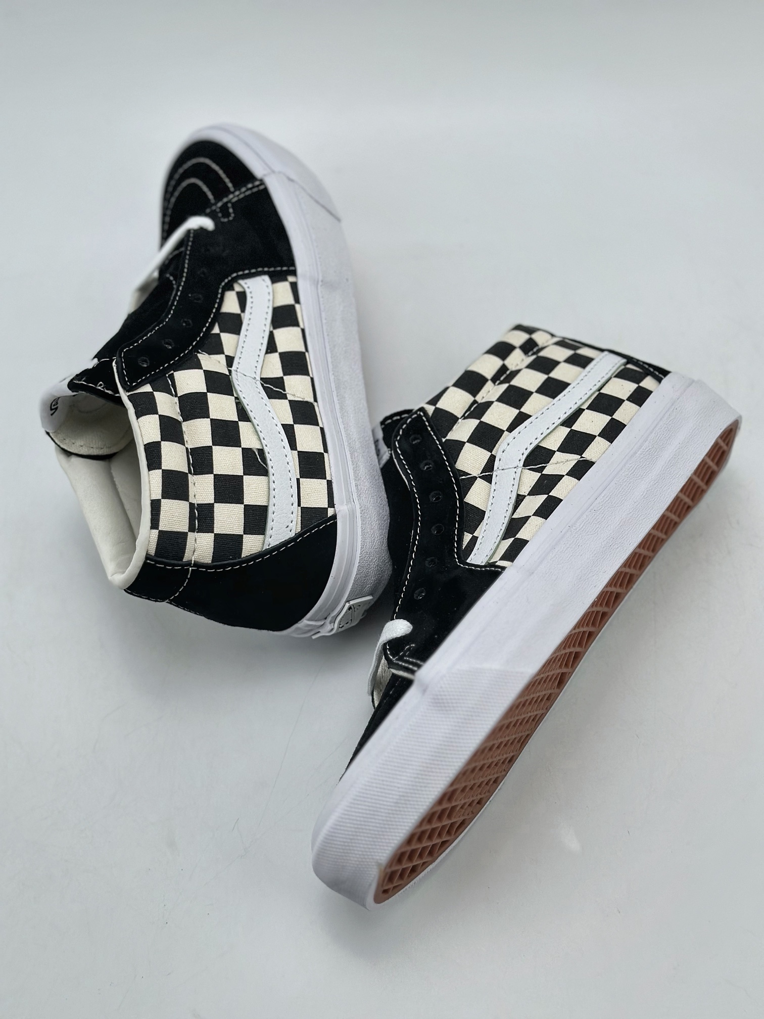 140 Vans范斯官方 OTW Sk8-Mid Reissue 83 黑白棋盘格中帮板鞋