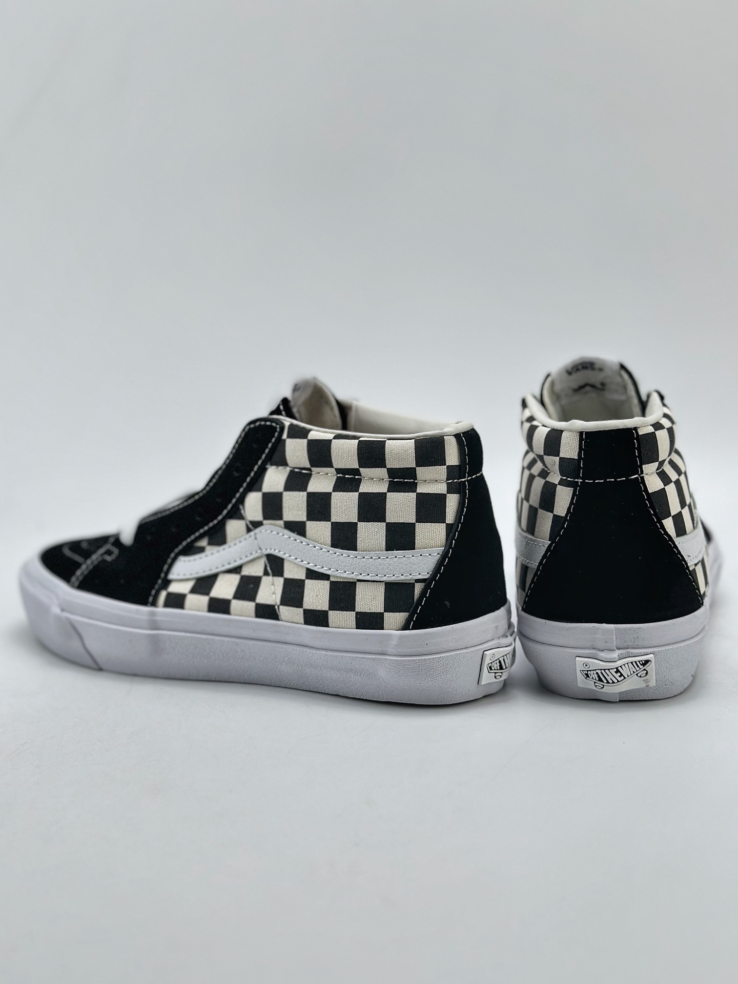 140 Vans范斯官方 OTW Sk8-Mid Reissue 83 黑白棋盘格中帮板鞋