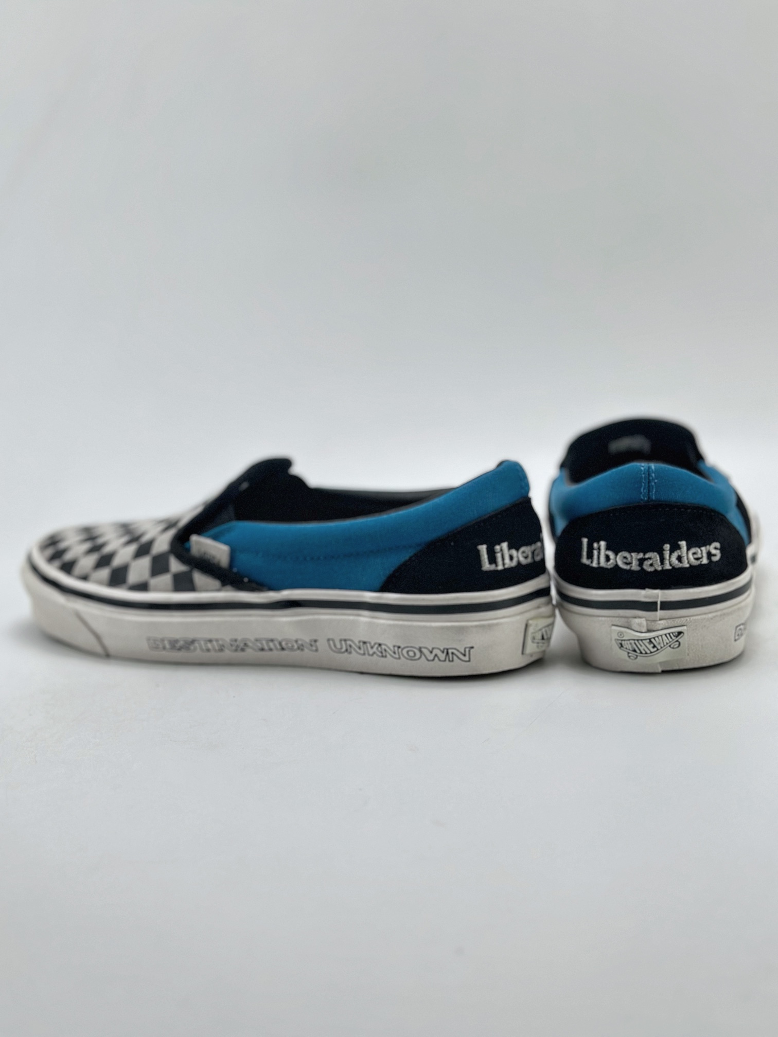 160 Vans slip-on x Liberaiders 千纸鹤联名 黑白棋盘格子