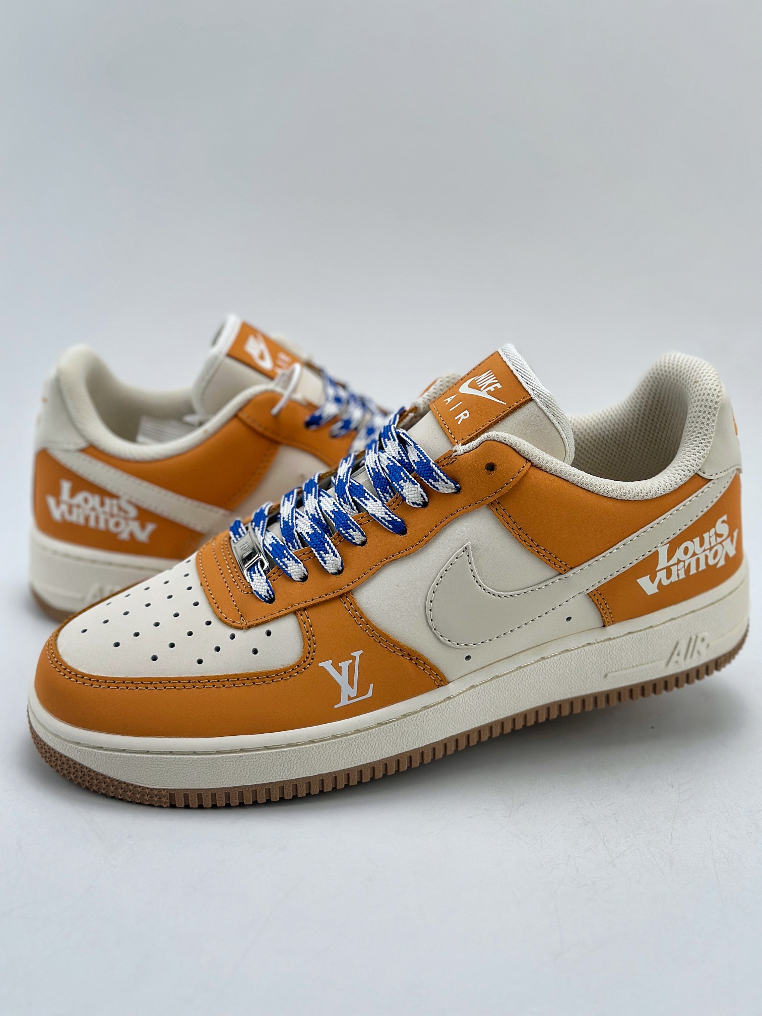 120 Nike Air Force 1 Low 07 x Louis Vuitton 浅桔黄 HX123-008