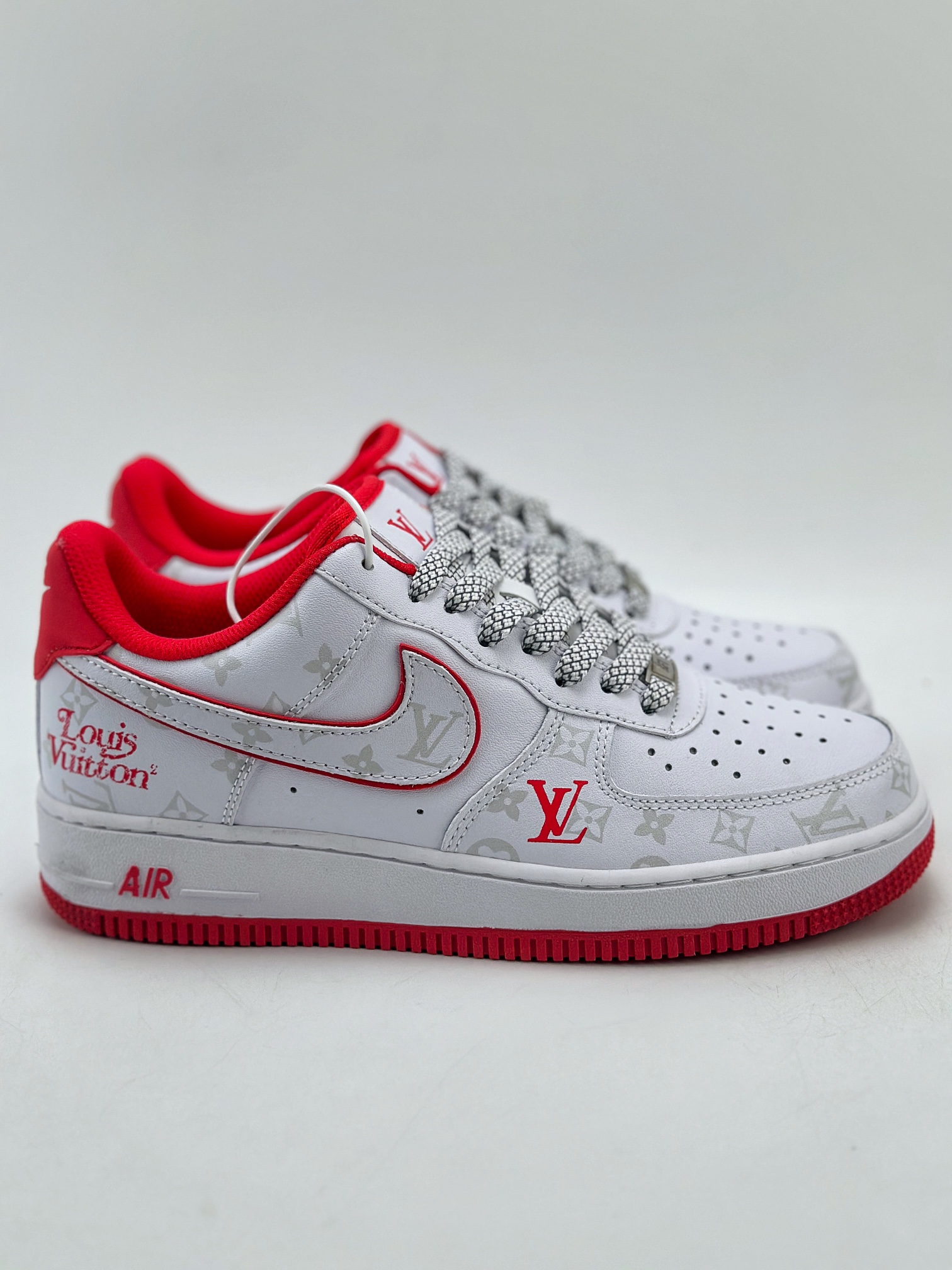 Nike Air Force 1 Low 07 x Louis Vuitton 白红印花 DR9868-100