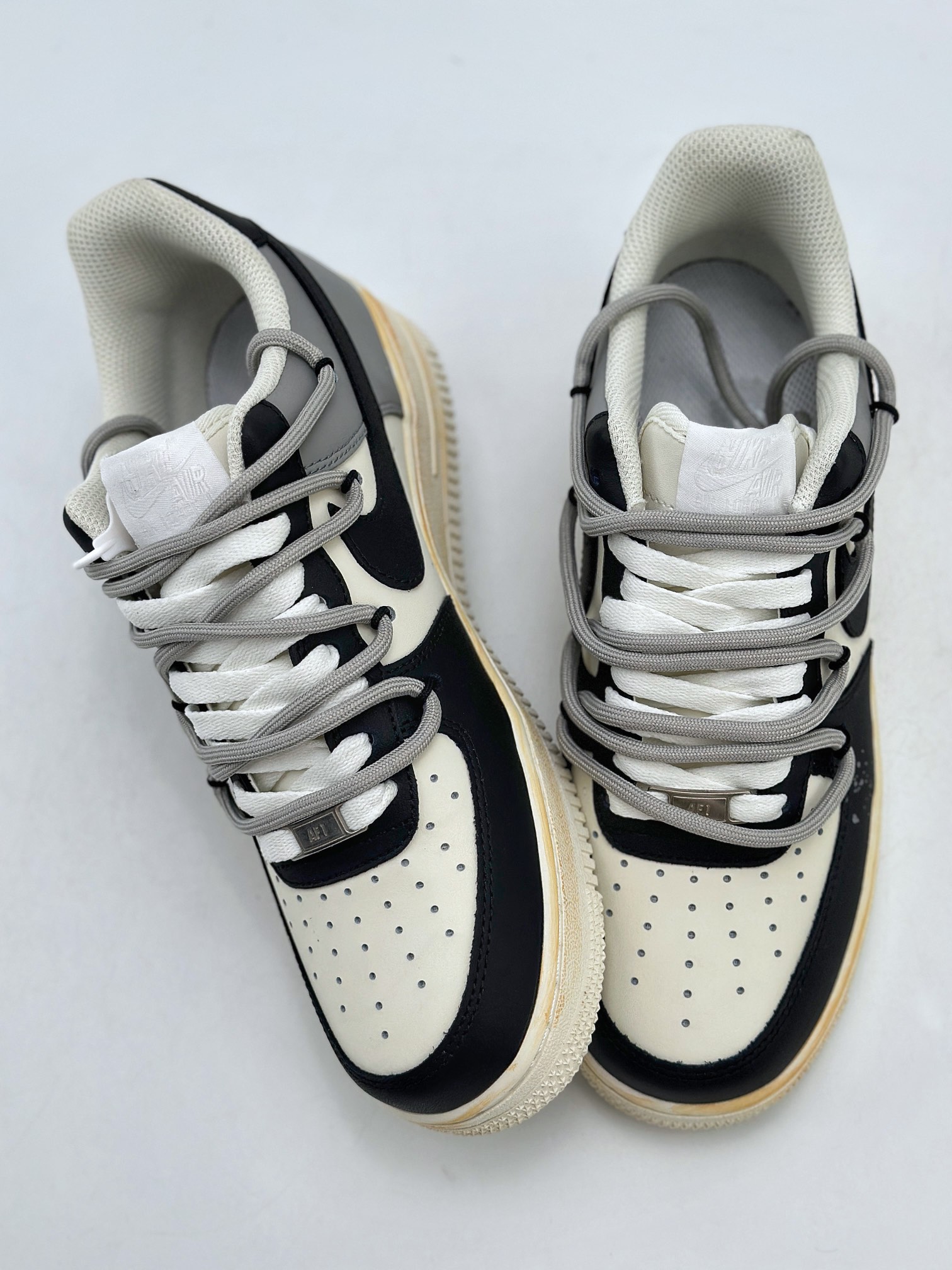 260 Nike Air Force 1 Low 07 811制造 无声缠绕 情绪 黑白灰 ZH0316-015