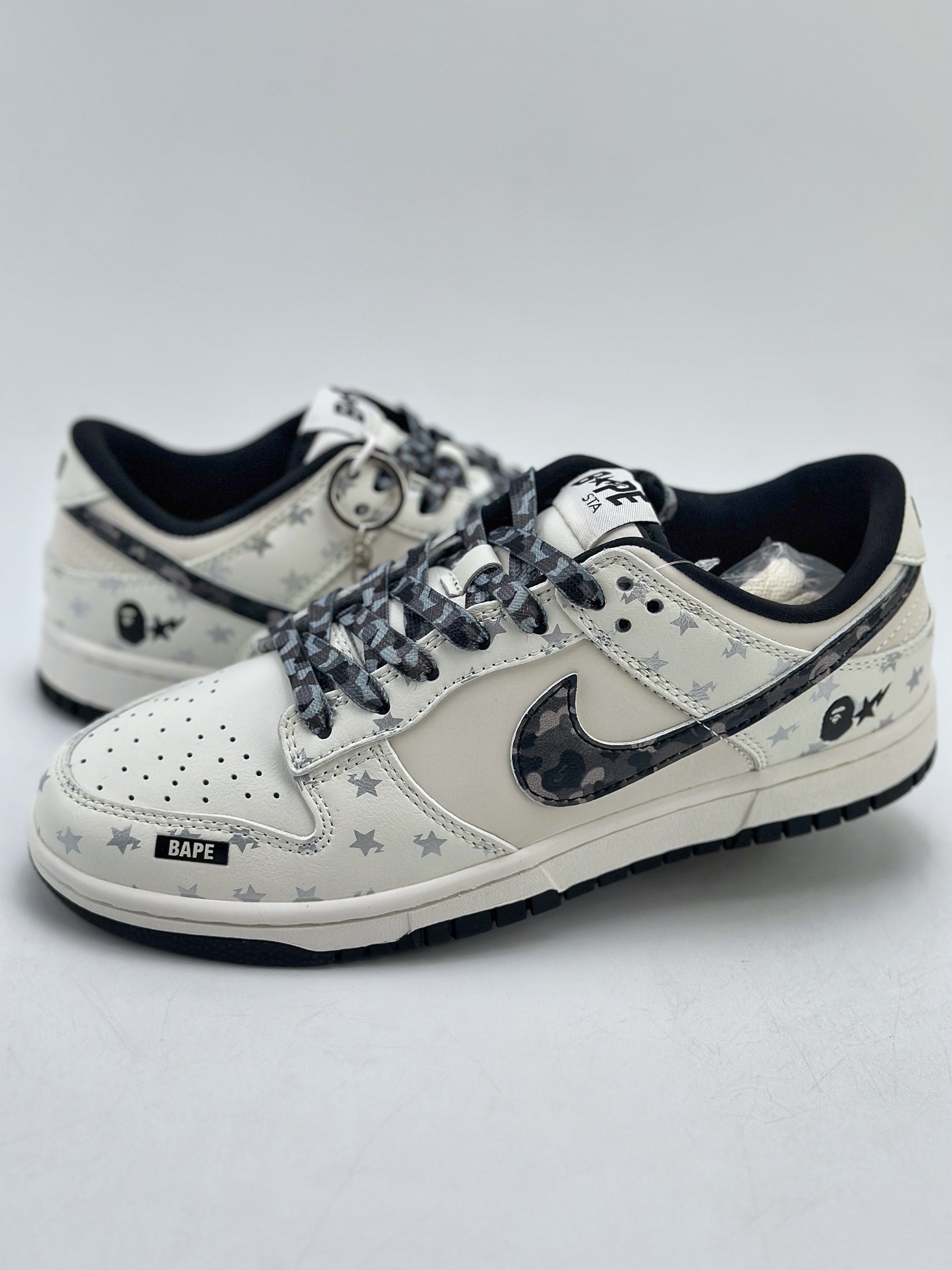 280 Nike SB Dunk Low x BAPE 白黑印花 DQ1098-350