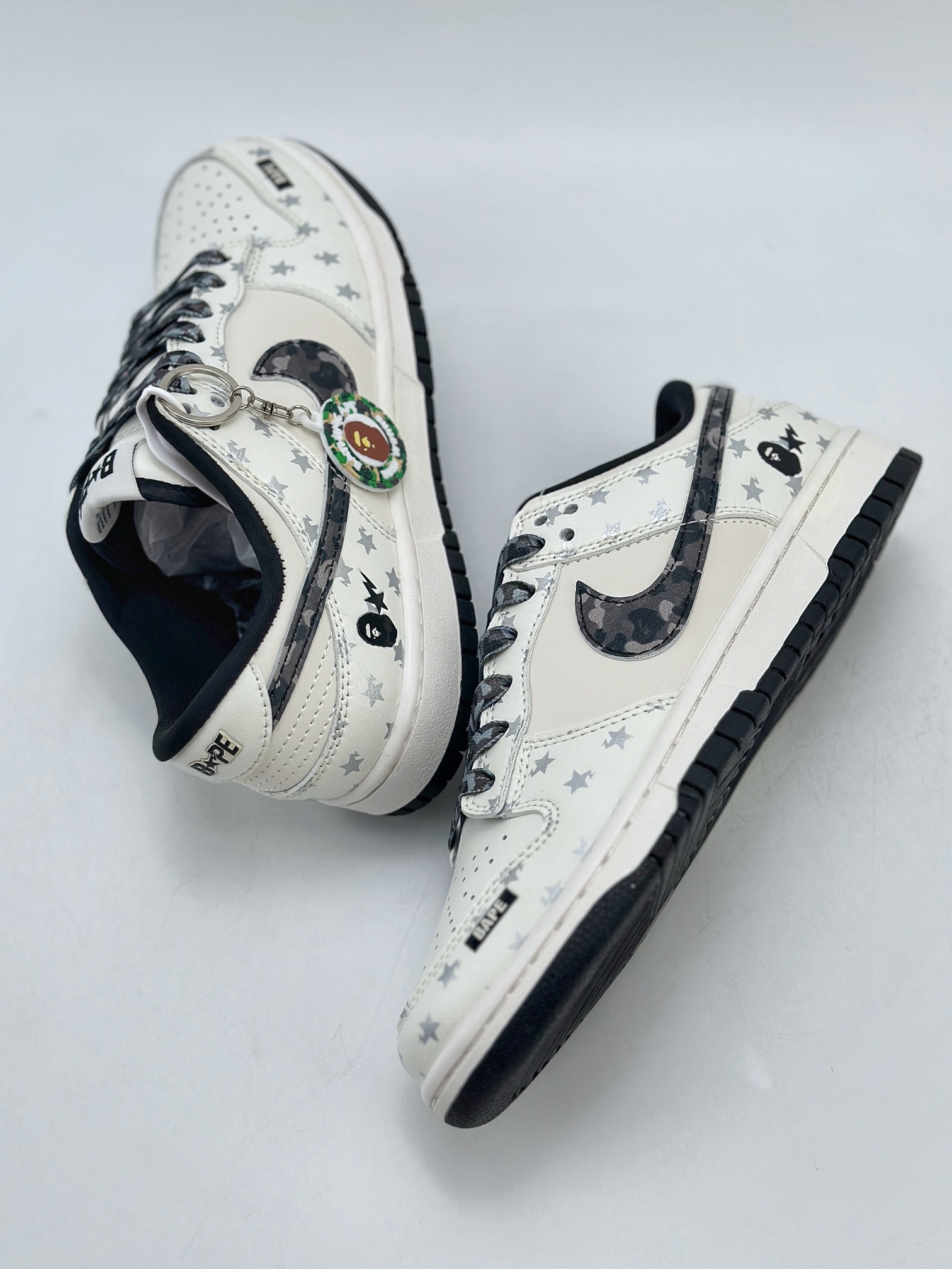 280 Nike SB Dunk Low x BAPE 白黑印花 DQ1098-350