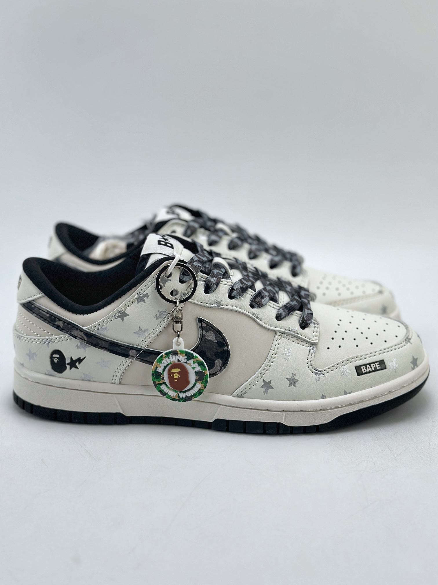 280 Nike SB Dunk Low x BAPE 白黑印花 DQ1098-350