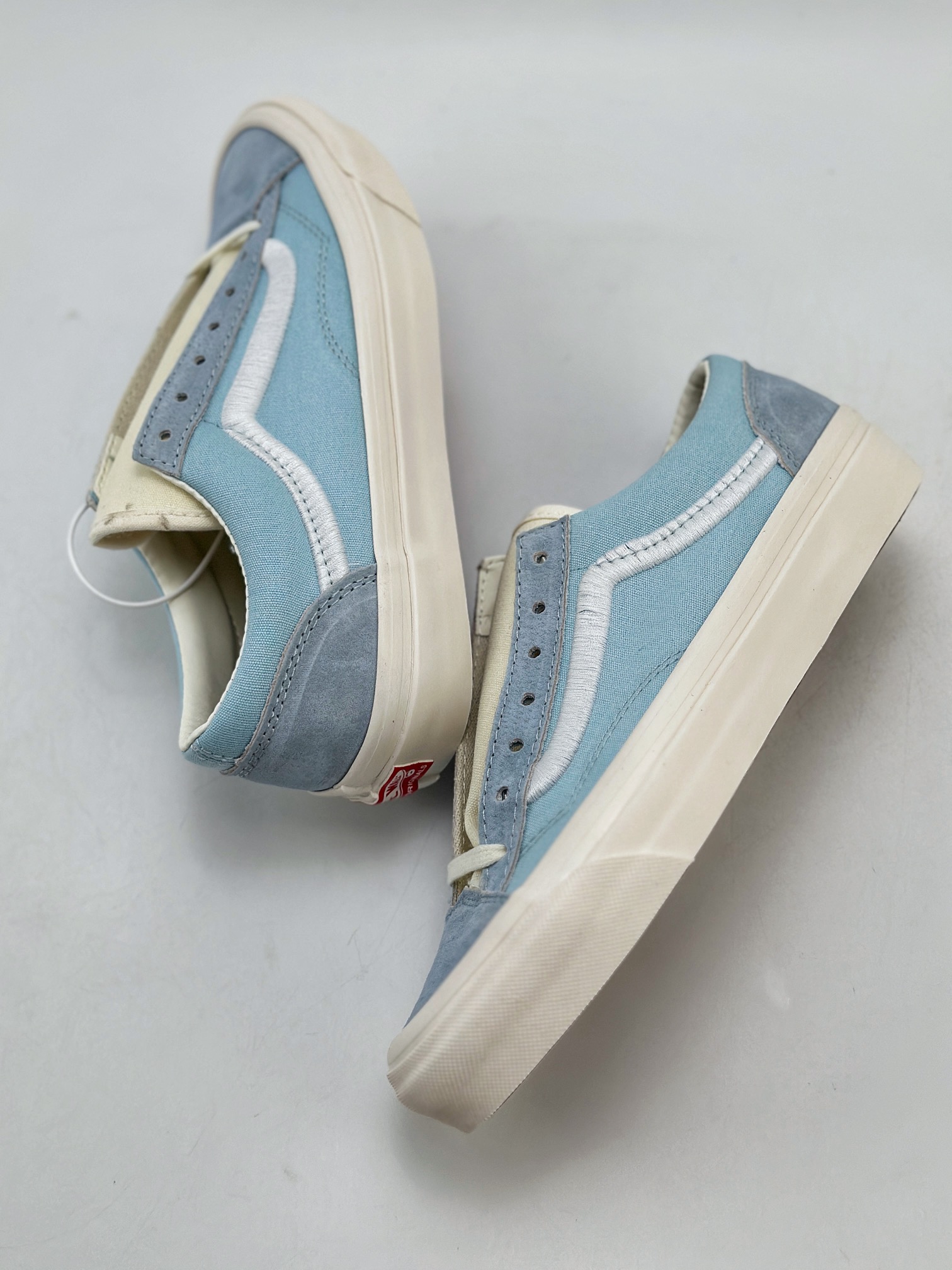 140 Vans Vault Og Style 36 皮布 高端支线复古淡蓝低帮休闲滑板鞋