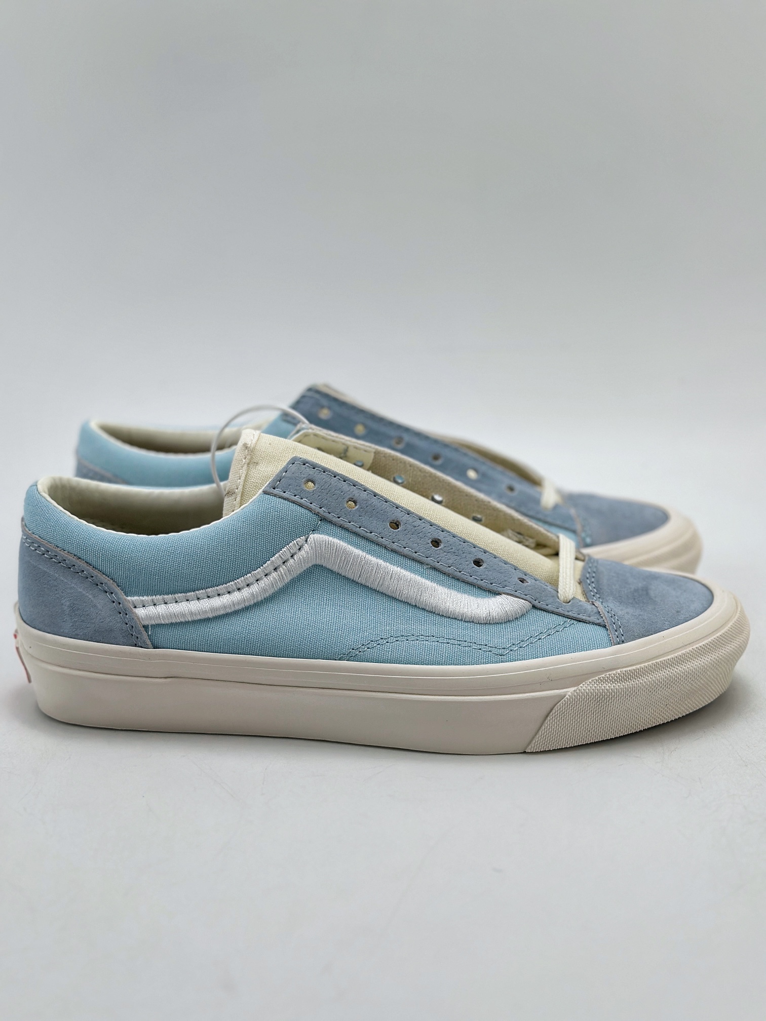 140 Vans Vault Og Style 36 皮布 高端支线复古淡蓝低帮休闲滑板鞋