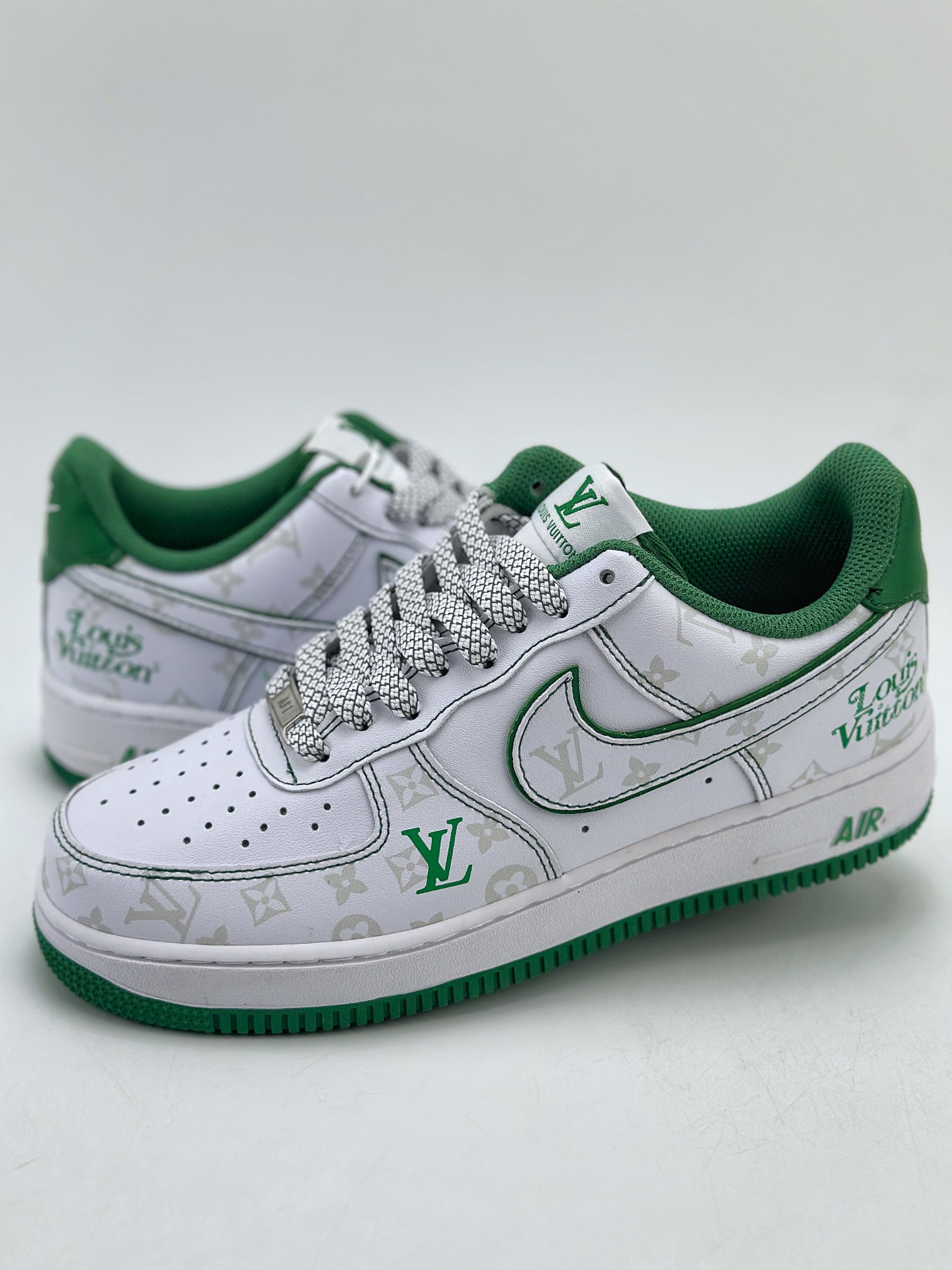 200 Nike Air Force 1 Low 07 x Louis Vuitton LV白绿印花 BS8805-603