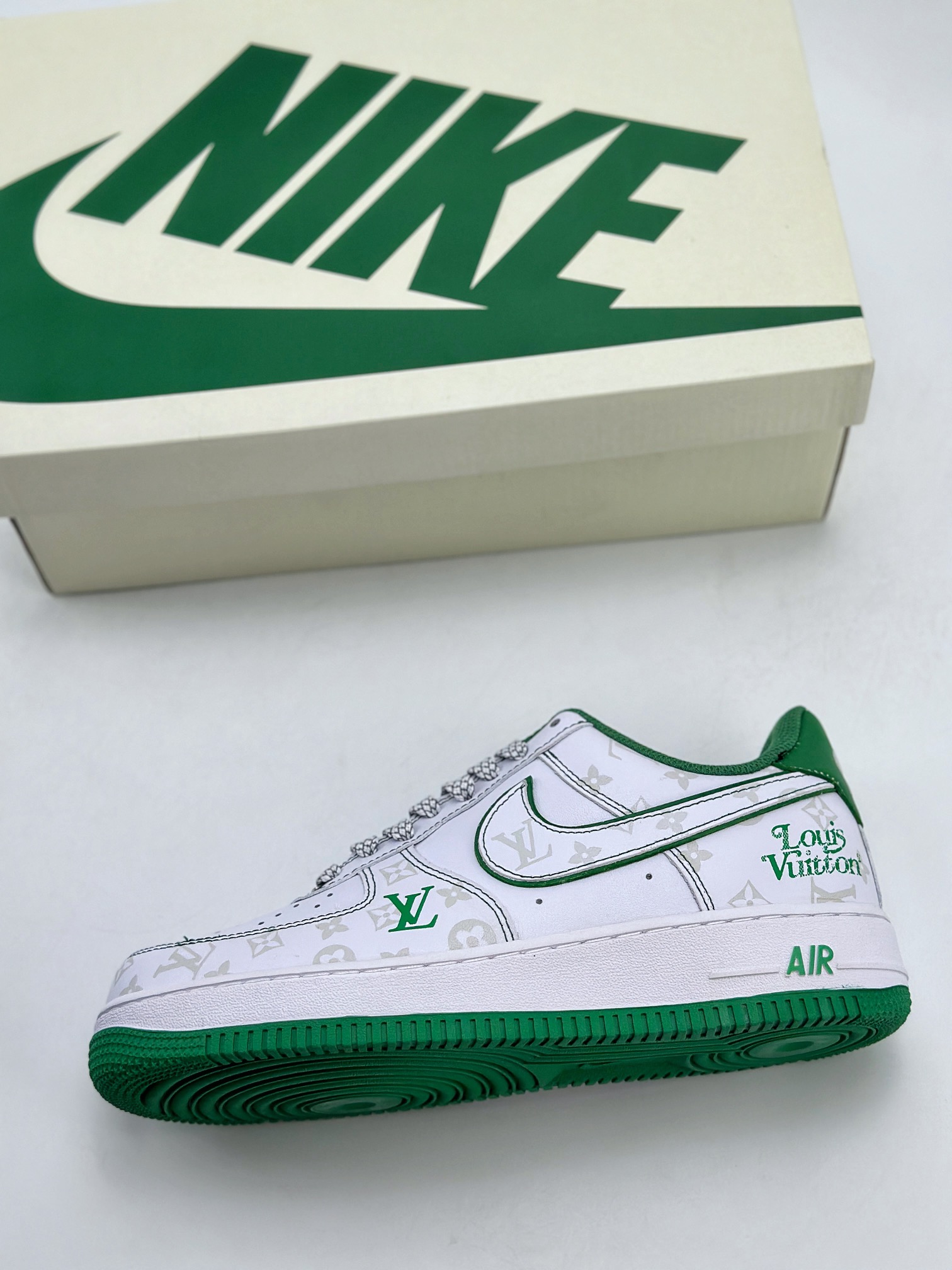 200 Nike Air Force 1 Low 07 x Louis Vuitton LV白绿印花 BS8805-603