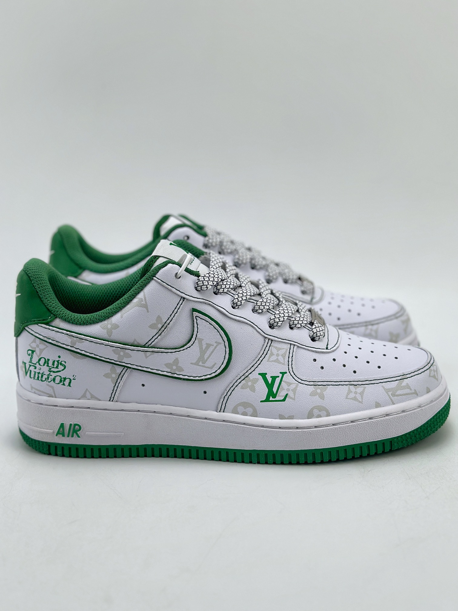 200 Nike Air Force 1 Low 07 x Louis Vuitton LV白绿印花 BS8805-603