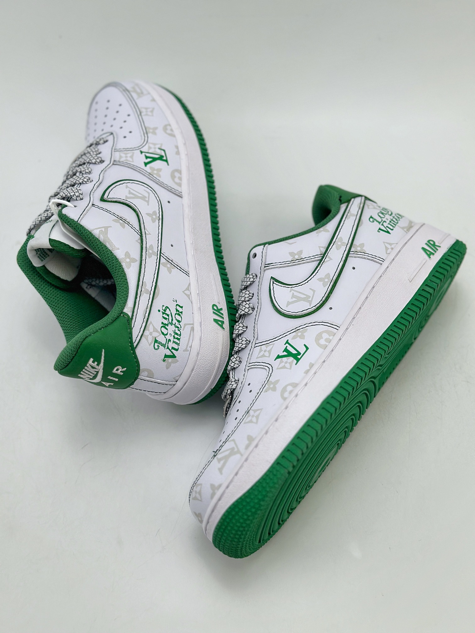 200 Nike Air Force 1 Low 07 x Louis Vuitton LV白绿印花 BS8805-603