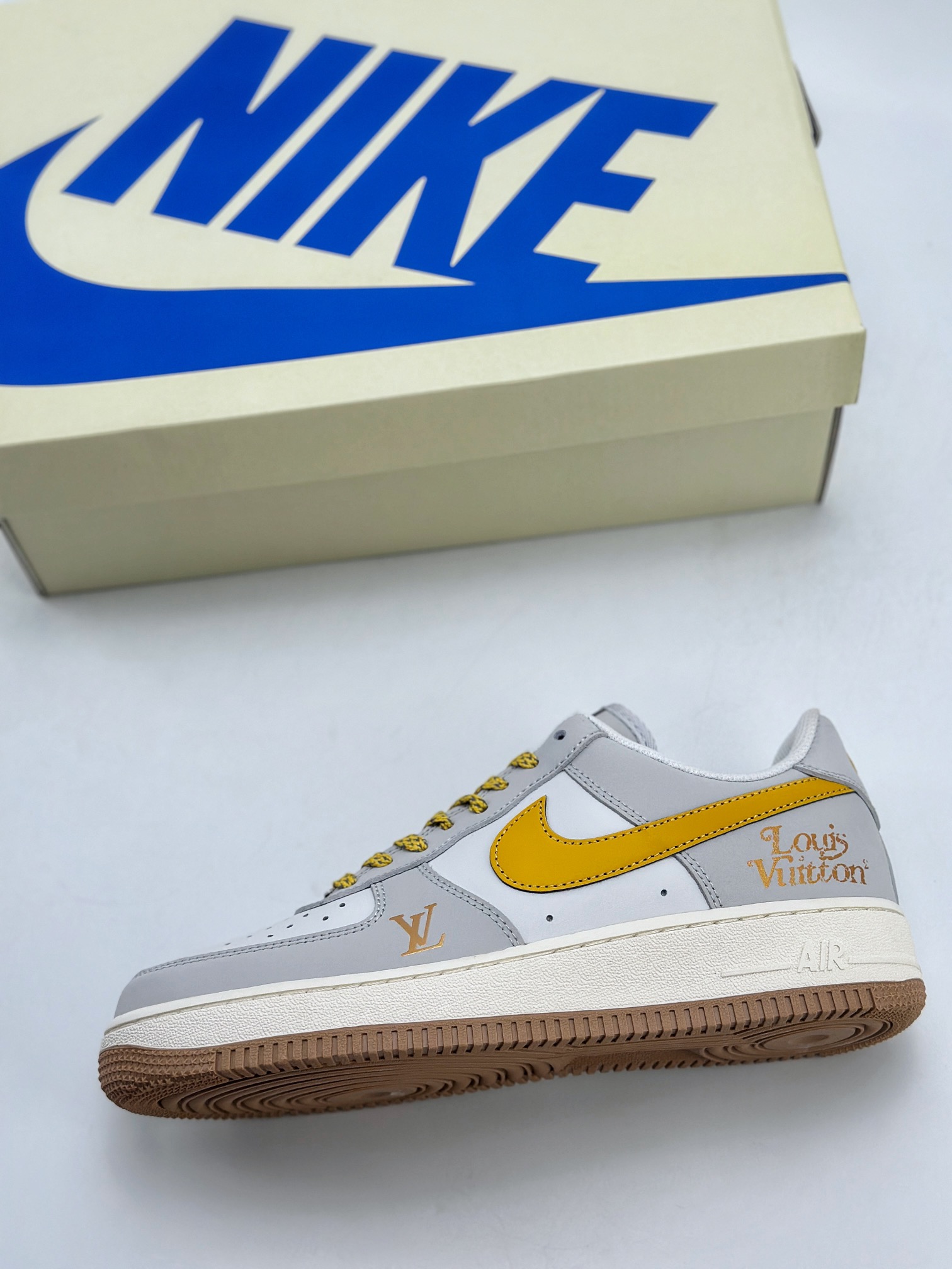 120 Nike Air Force 1 Low 07 x Louis Vuitton 白黄 HX123-006