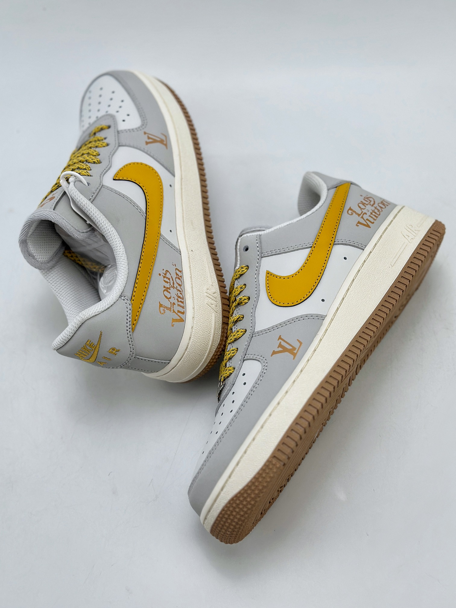 120 Nike Air Force 1 Low 07 x Louis Vuitton 白黄 HX123-006