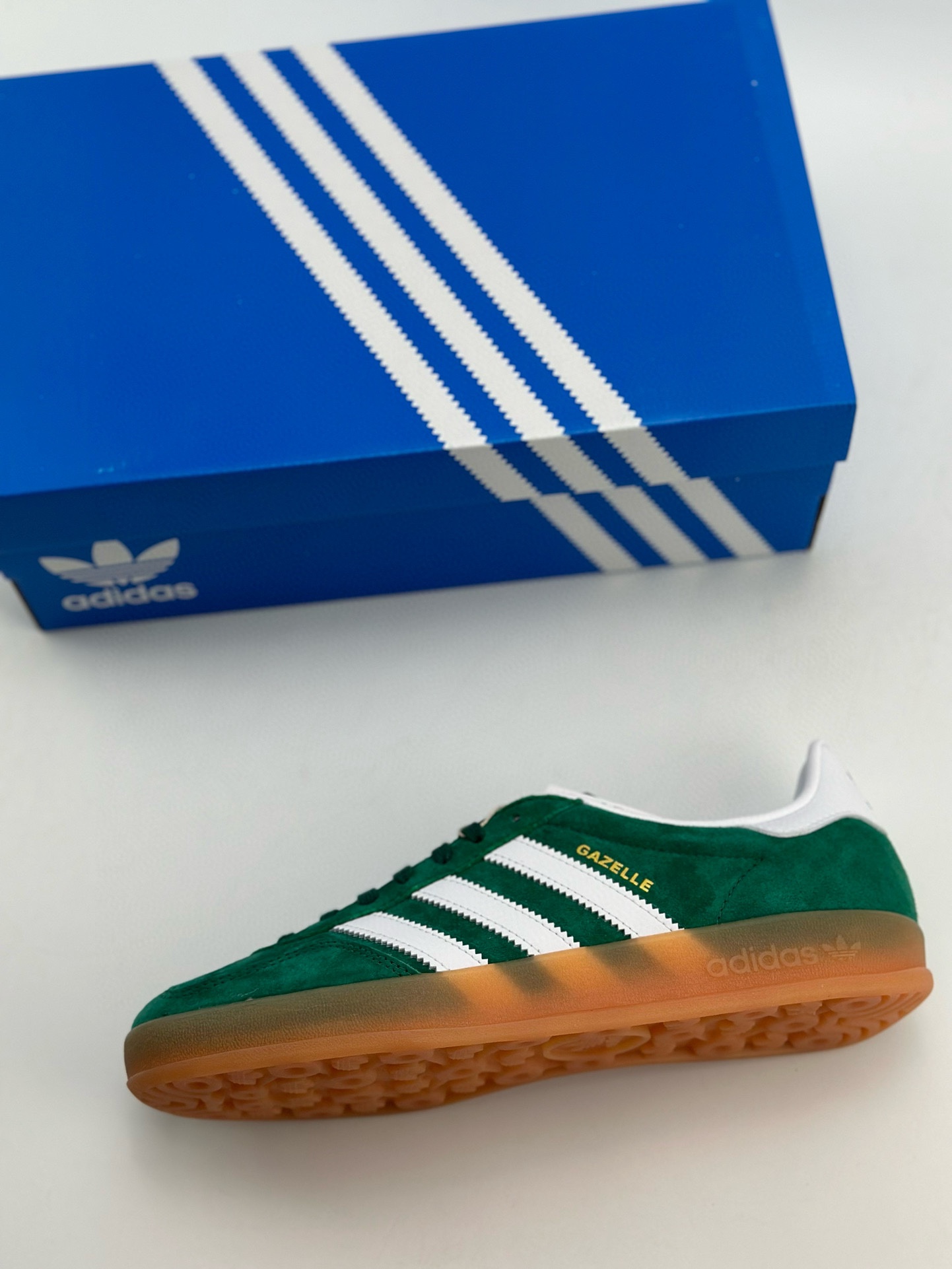 190 adidas Originals Gazelle INdoor 三叶草休闲防滑耐磨低帮板鞋 IG1596