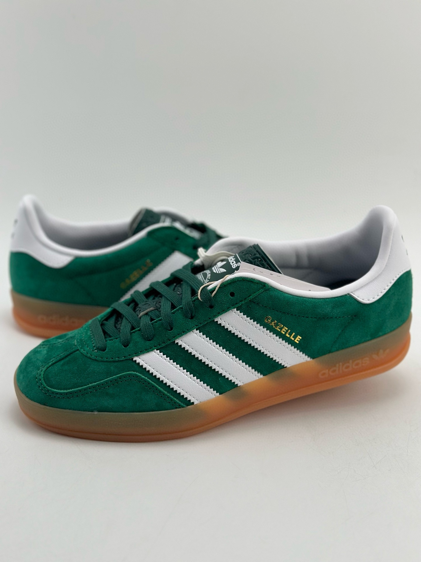 190 adidas Originals Gazelle INdoor 三叶草休闲防滑耐磨低帮板鞋 IG1596