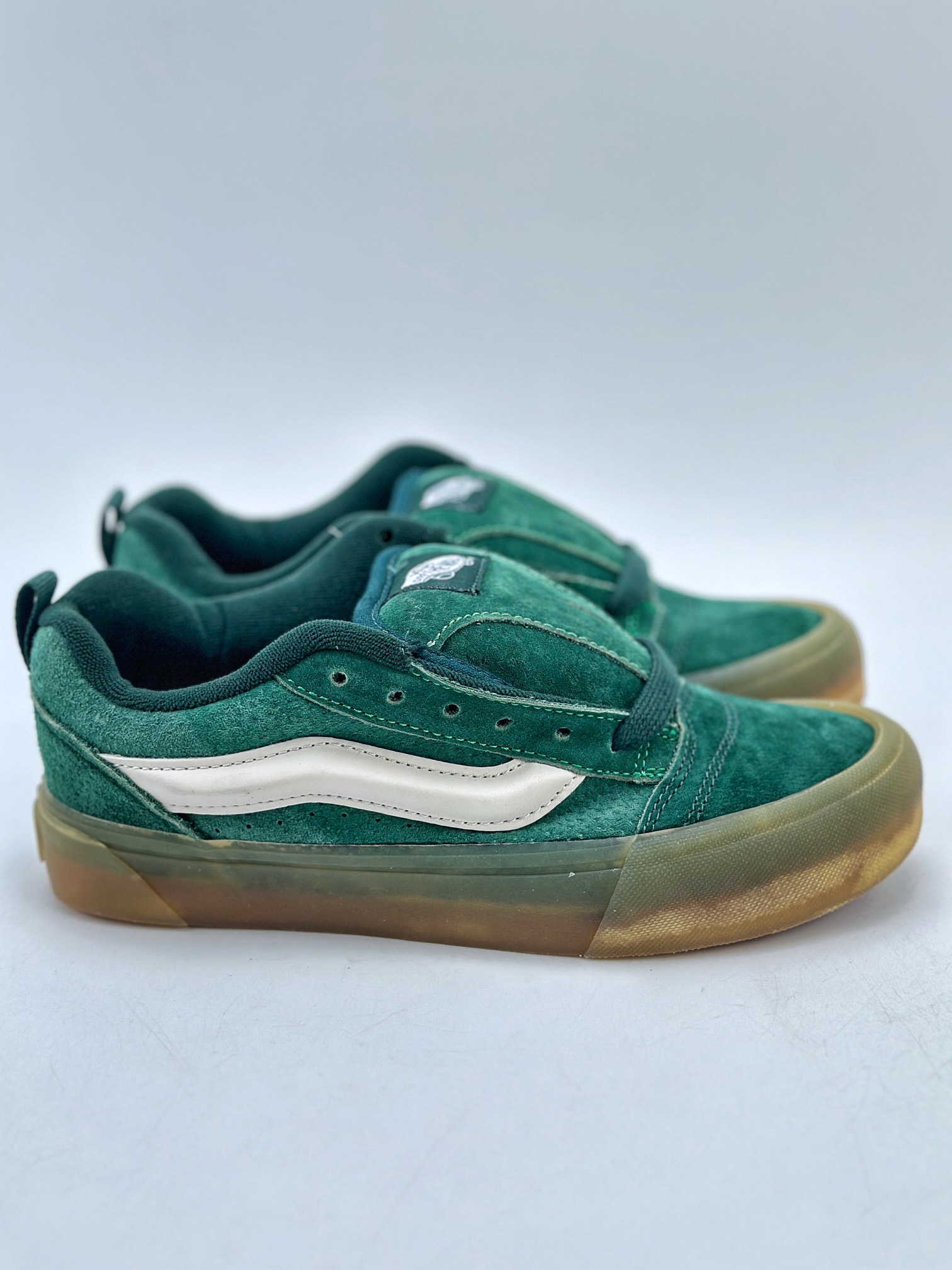 150 Vans Classics Knu Skool 原版绿色猪八面料 厚鞋舌面包鞋 Vans超火的土豆鞋