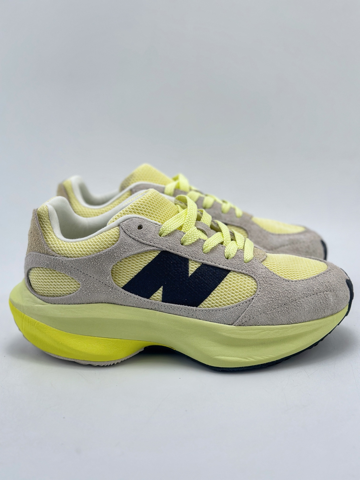 200 New Balance Warped Runner 荧光黄灰 低帮复古老爹风休闲运动慢跑鞋 UWRPDSFB