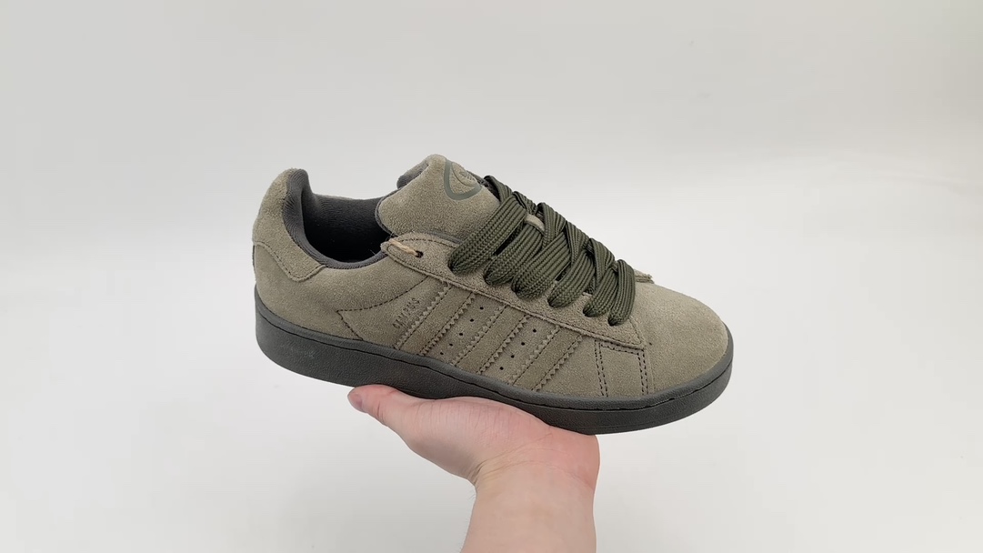 Adidas Campus 00s Retro Chunky Casual Sneakers in Army Green Suede - Comprehensive